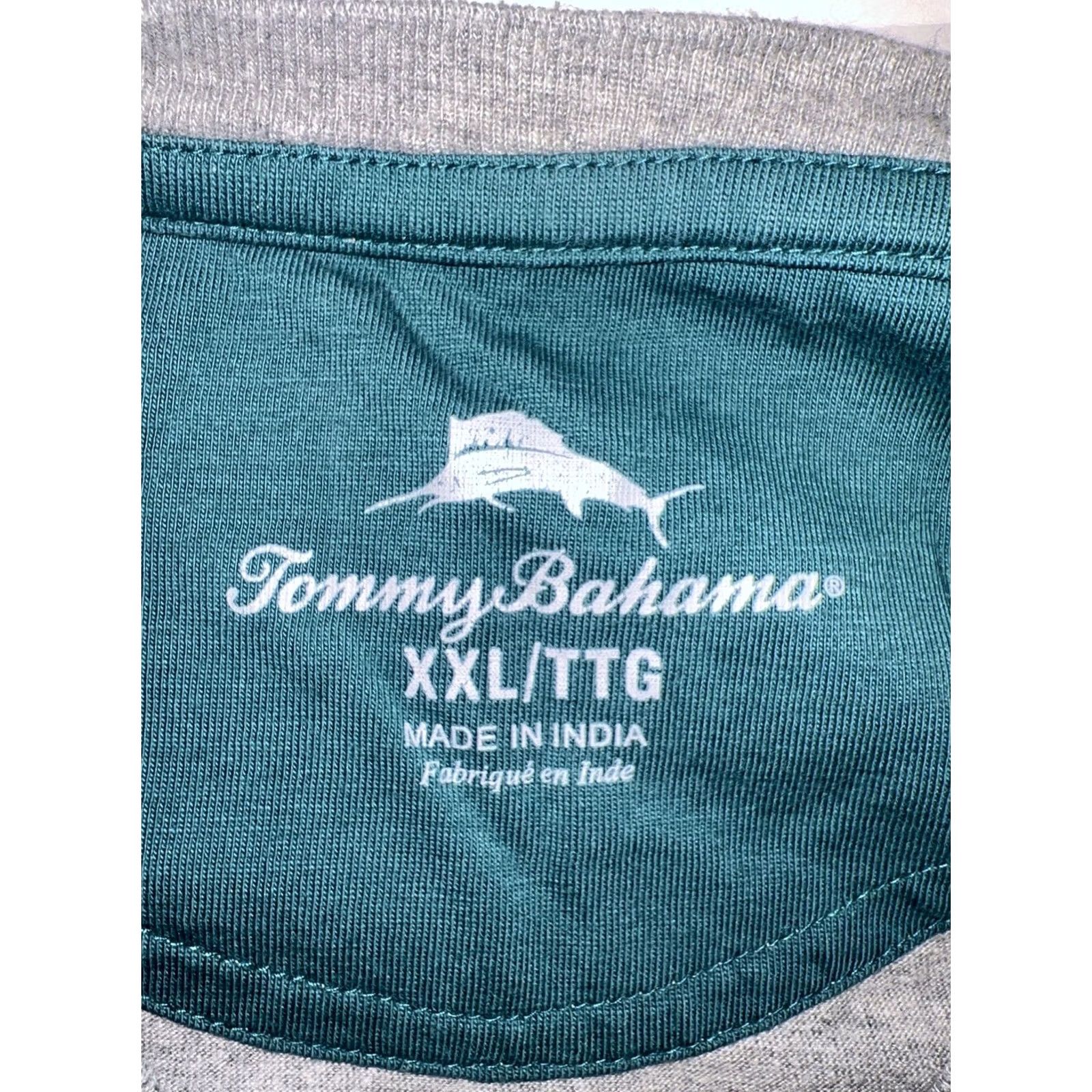 Tommy Bahama Tommy Bahama T-Shirt V-Neck Mini 2XL Gray Crew Short Sleeve Logo Old? Size US XXL / EU 58 / 5 - 6 Thumbnail