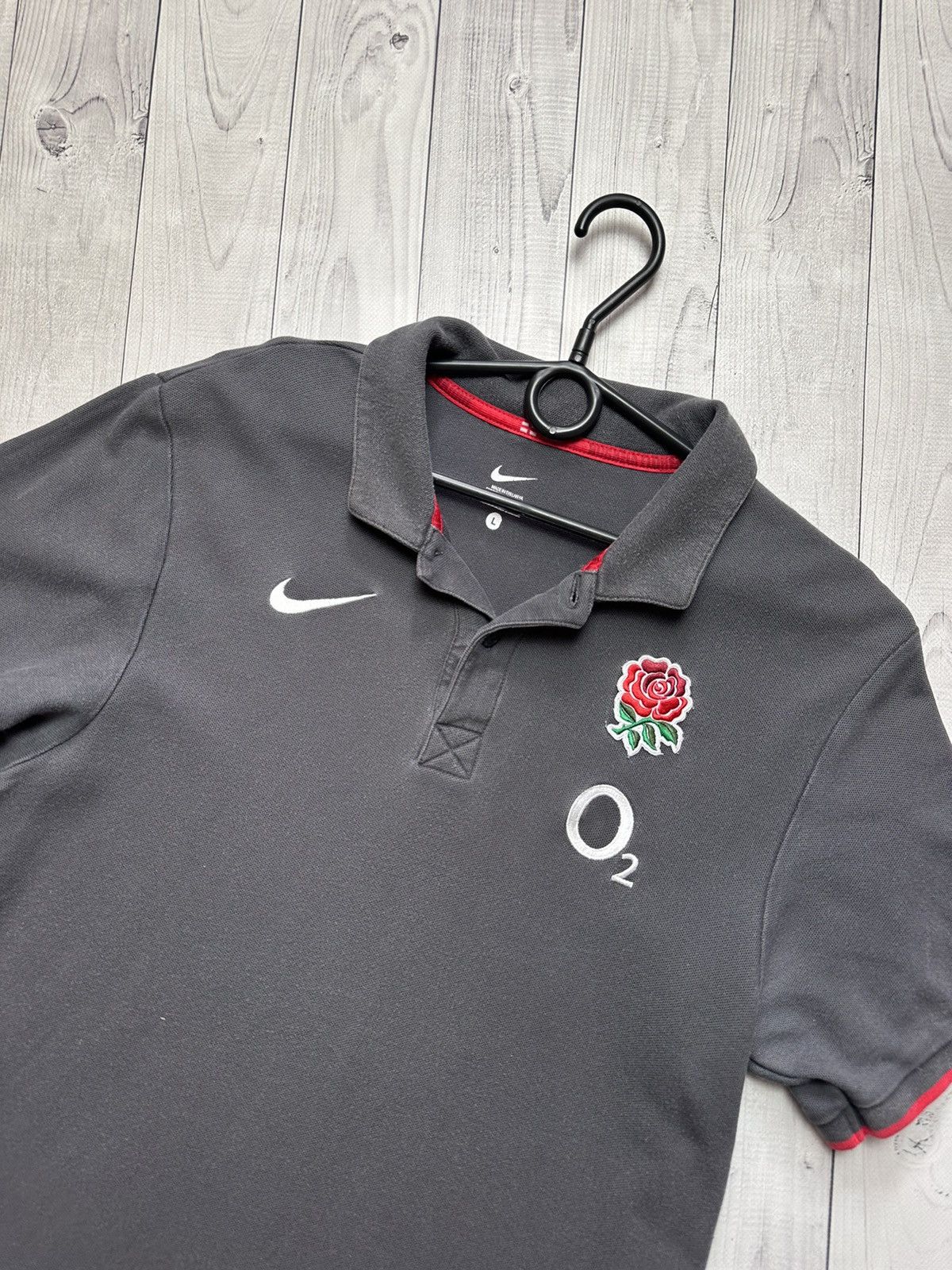 Nike × Vintage Vintage Nike England rugby polo size L logo Size US L / EU 52-54 / 3 - 2 Thumbnail