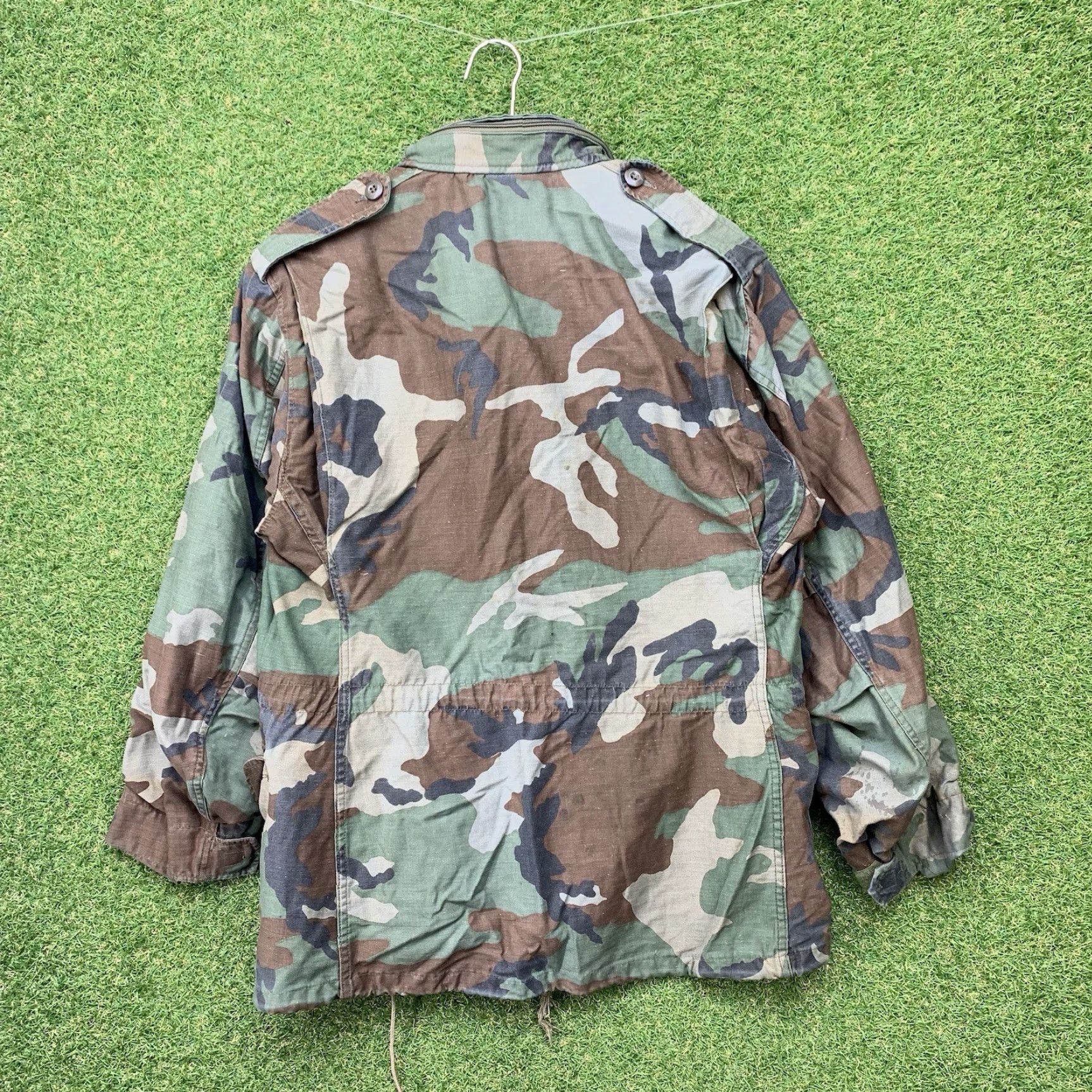 AMO VINTAGE US Army Jacket Mens M65 Woodland Camo Field Coat Cold Weather With Liner Size US M / EU 48-50 / 2 - 2 Thumbnail
