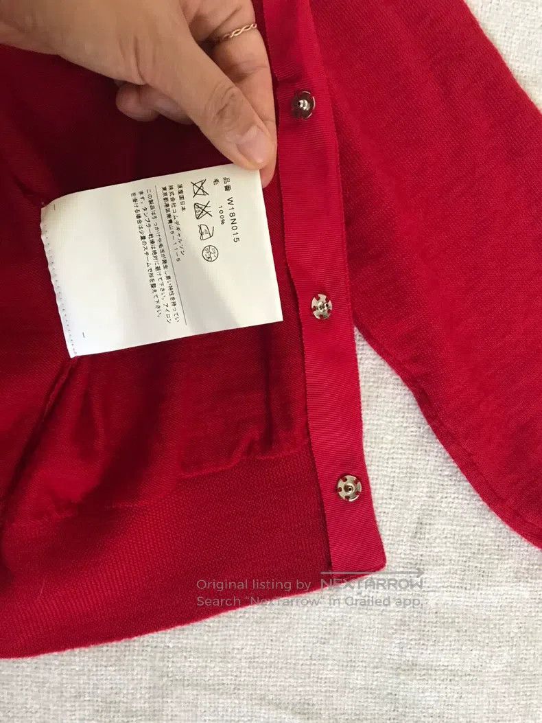 Comme des Garcons Comme Des Garcons Crewneck Cardigan, size XS, 100% Wool Size XS / US 0-2 / IT 36-38 - 8 Thumbnail