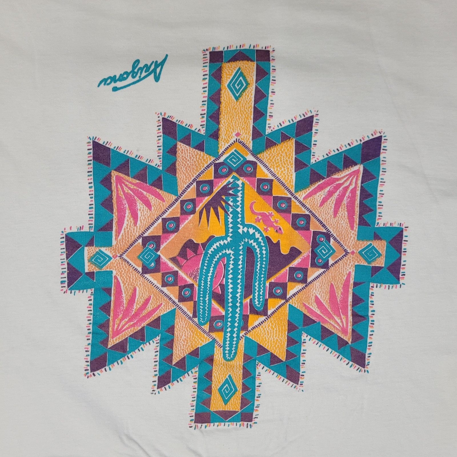 Vintage Vintage 90s Native-America Aztec Shirt Womens Large 20x22 Size L / US 10 / IT 46 - 13 Thumbnail