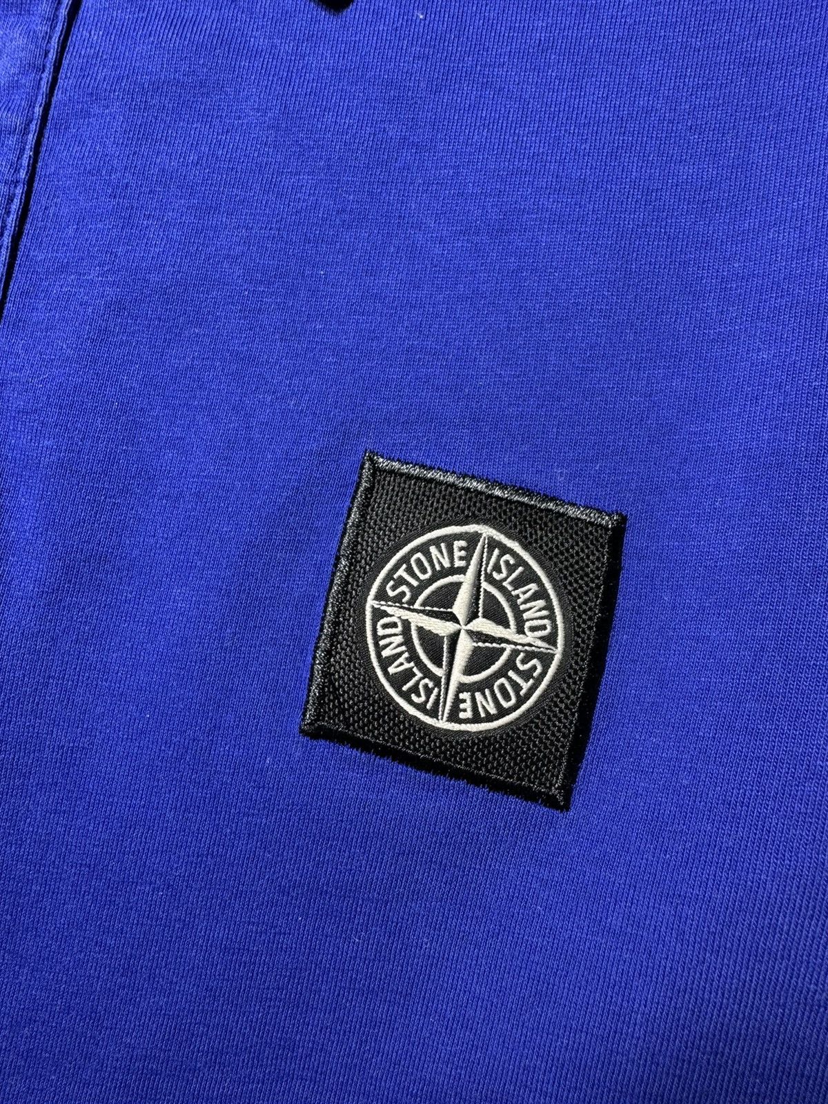 Massimo Osti × Stone Island Stone Island Junior 12/156 blue polo T-shirt Size US XS / EU 42 / 0 - 3 Thumbnail