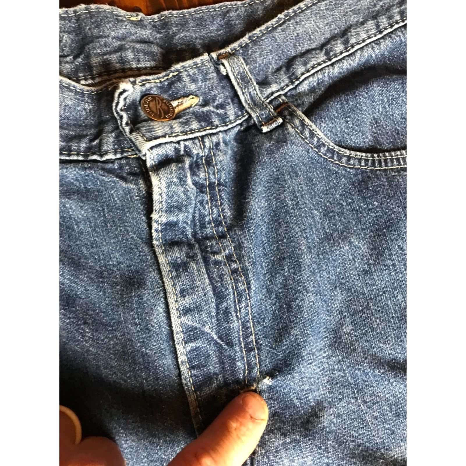 Denime Denim Riders Jeans Women's Size 30 Blue Denim Capri Straight Leg Size 30" / US 8 / IT 44 - 6 Thumbnail