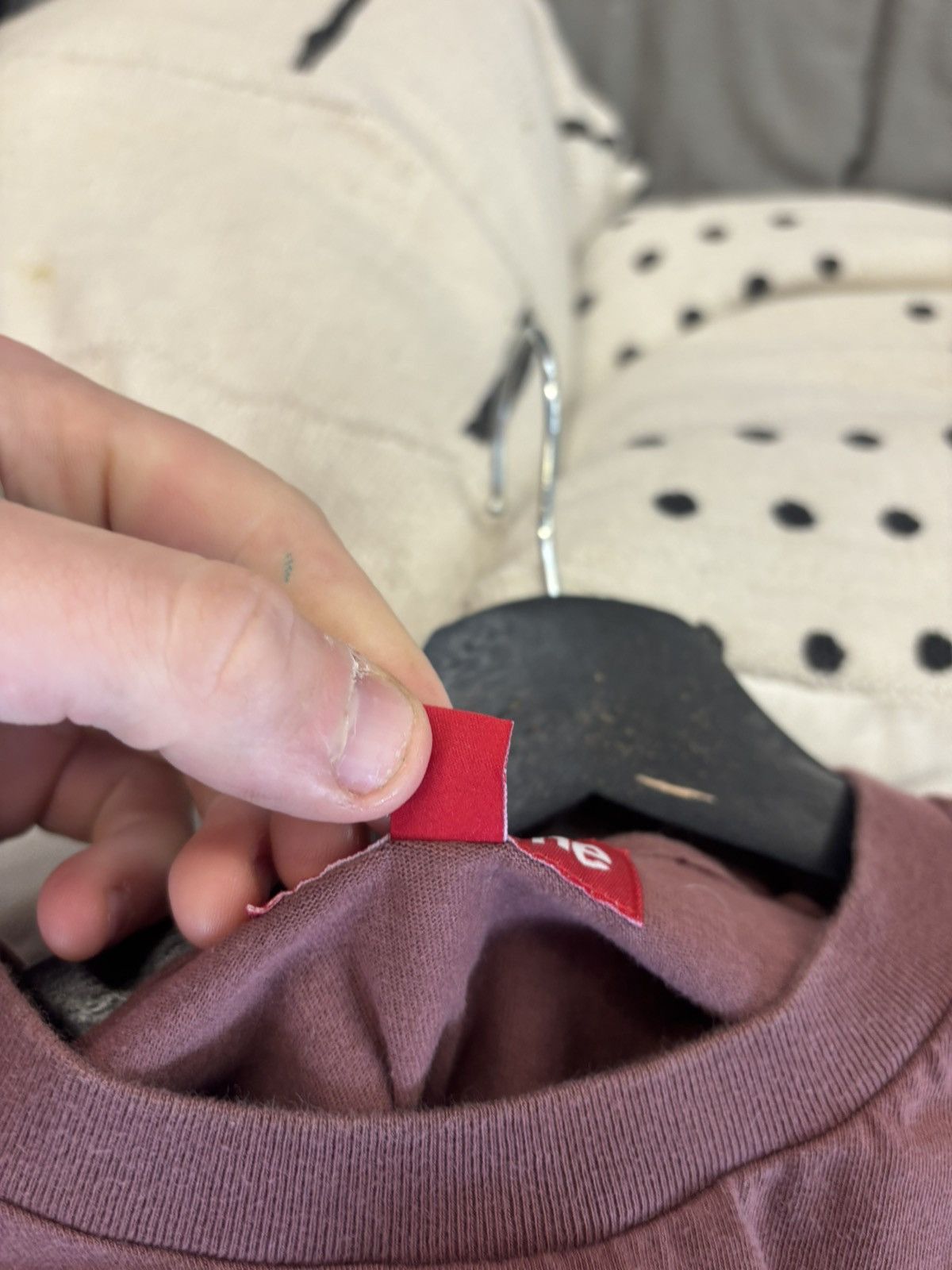 Supreme Supreme stitch tag tee Size US M / EU 48-50 / 2 - 4 Thumbnail