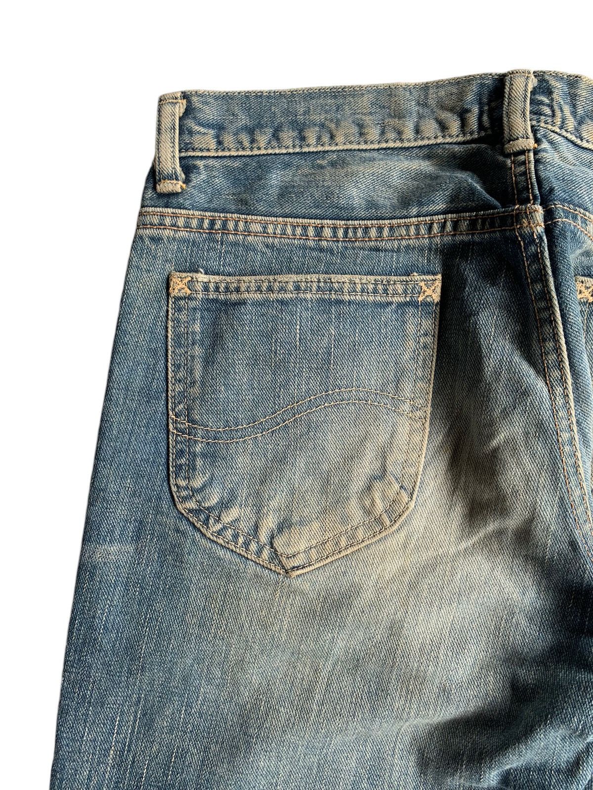 Jean × Lee Vintage Lee Riders Selvedge Distressed Denim Size US 30 / EU 46 - 15 Thumbnail