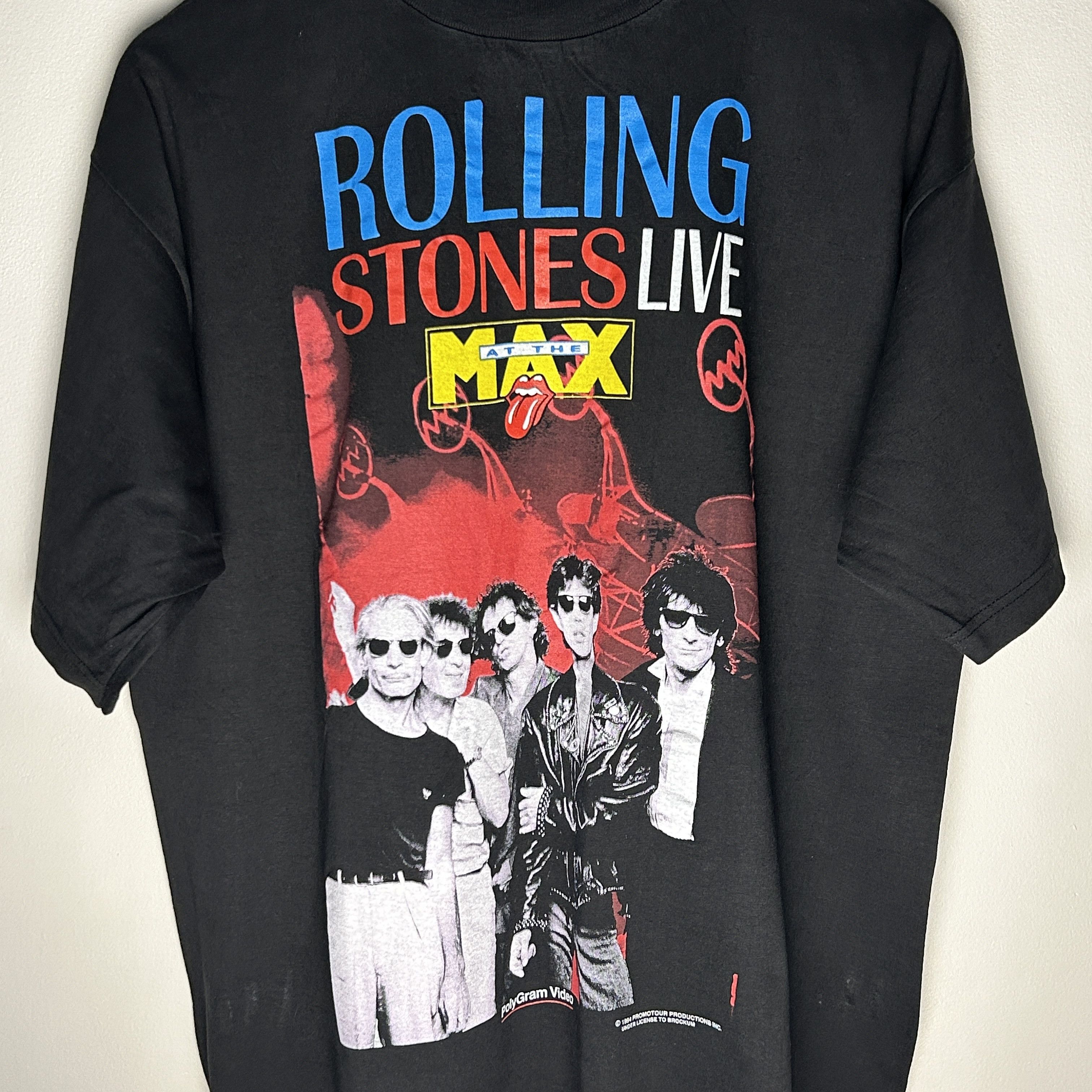 Band Tees Vintage Rolling Stones Live At The Max 1994 Band T-shirt Size US XL / EU 56 / 4 - 2 Thumbnail