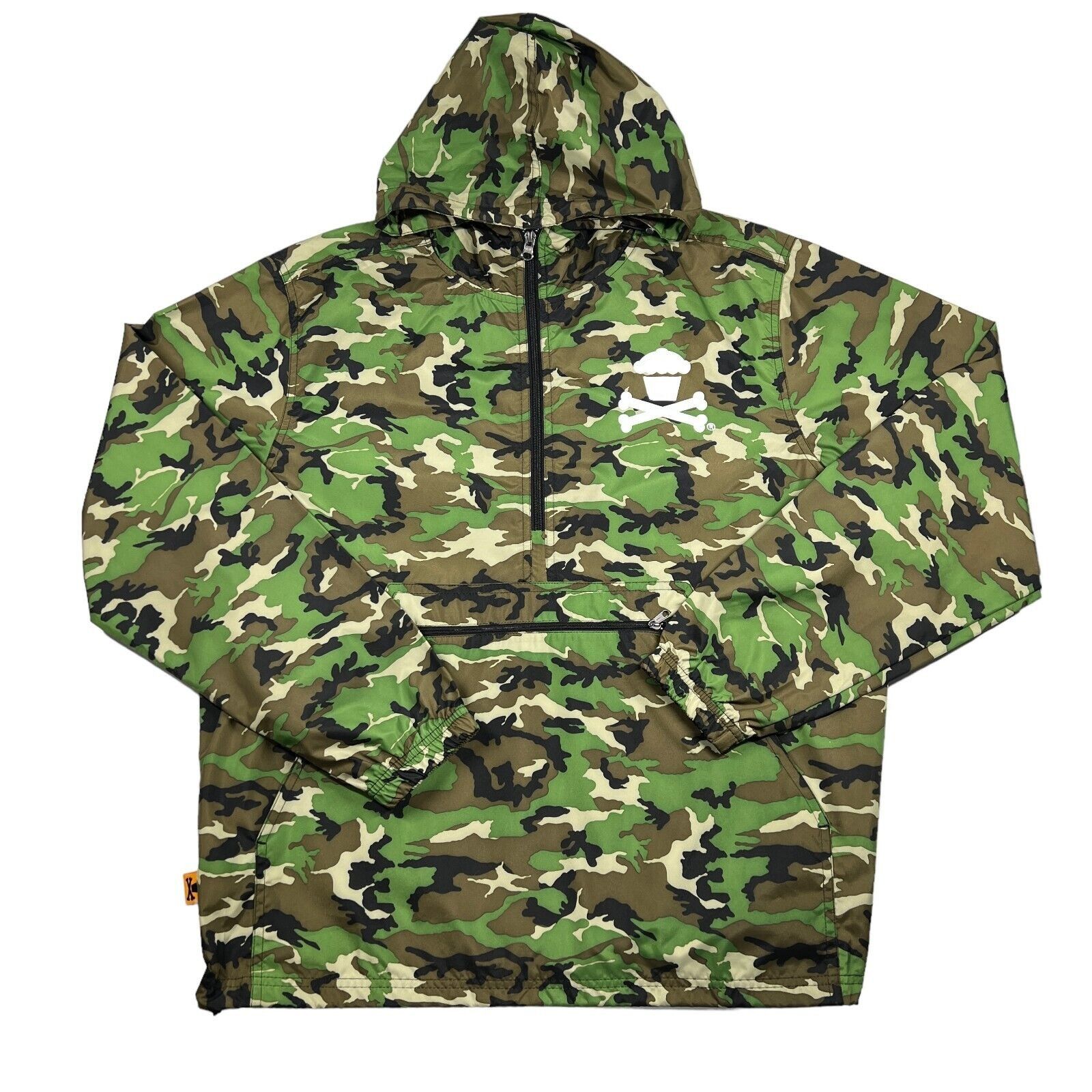 Johnny Cupcake Windbreaker Rain Poncho Men M Camouflage Cros