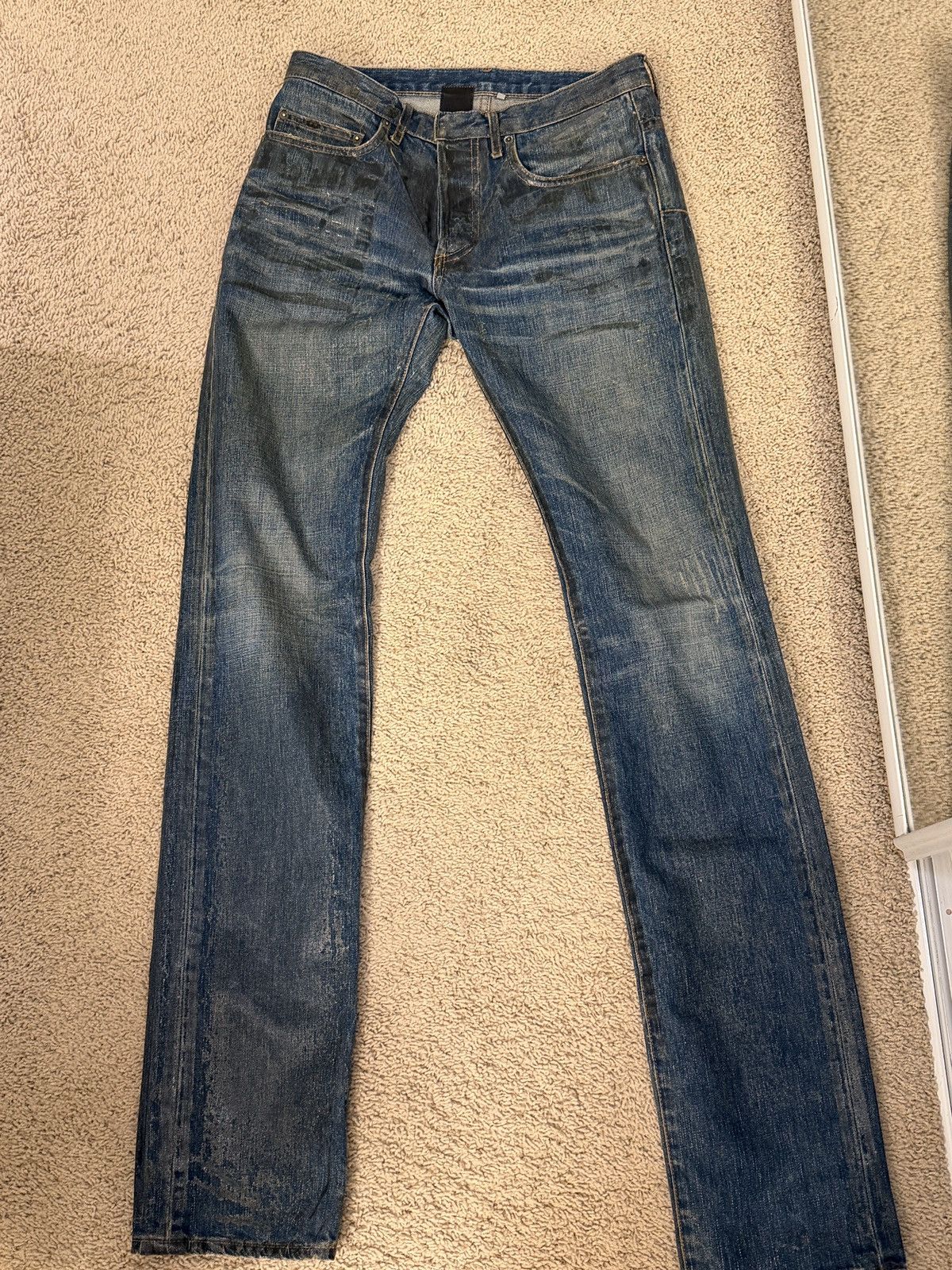 Dior AW06 Dior Homme Luster Waxed Clawmark Denim These Grey days Size US 30 / EU 46 - 1 Thumbnail
