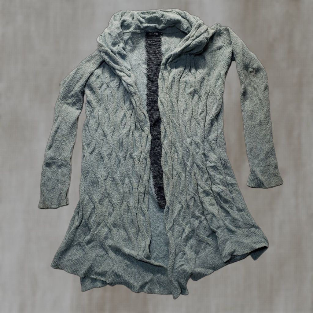 NIC+ZOE Nic + Zoe Cardigan Long Sleeve Sweater Women S Gray Adult Small Boho Fall Size S / US 4 / IT 40 - 1 Thumbnail
