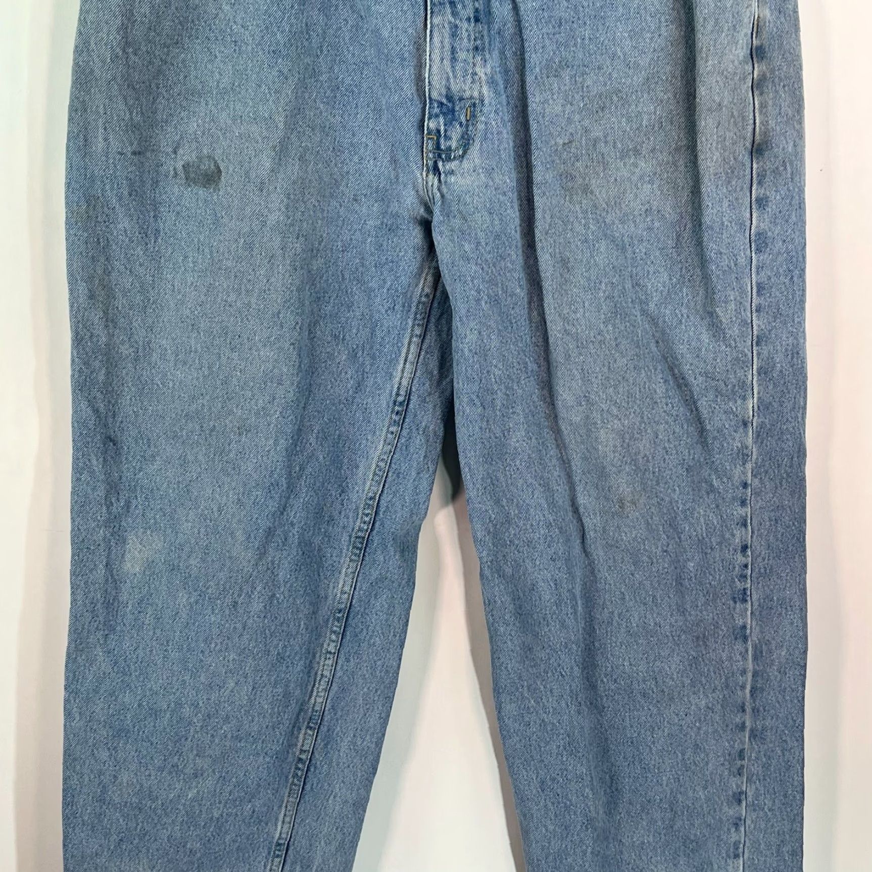 Bugle Boy VINTAGE Bugle Boy Jeans Distressed 7MM 38x34 Blue 100% Cotton Relaxed Straight Mens Size US 38 / EU 54 - 3 Thumbnail