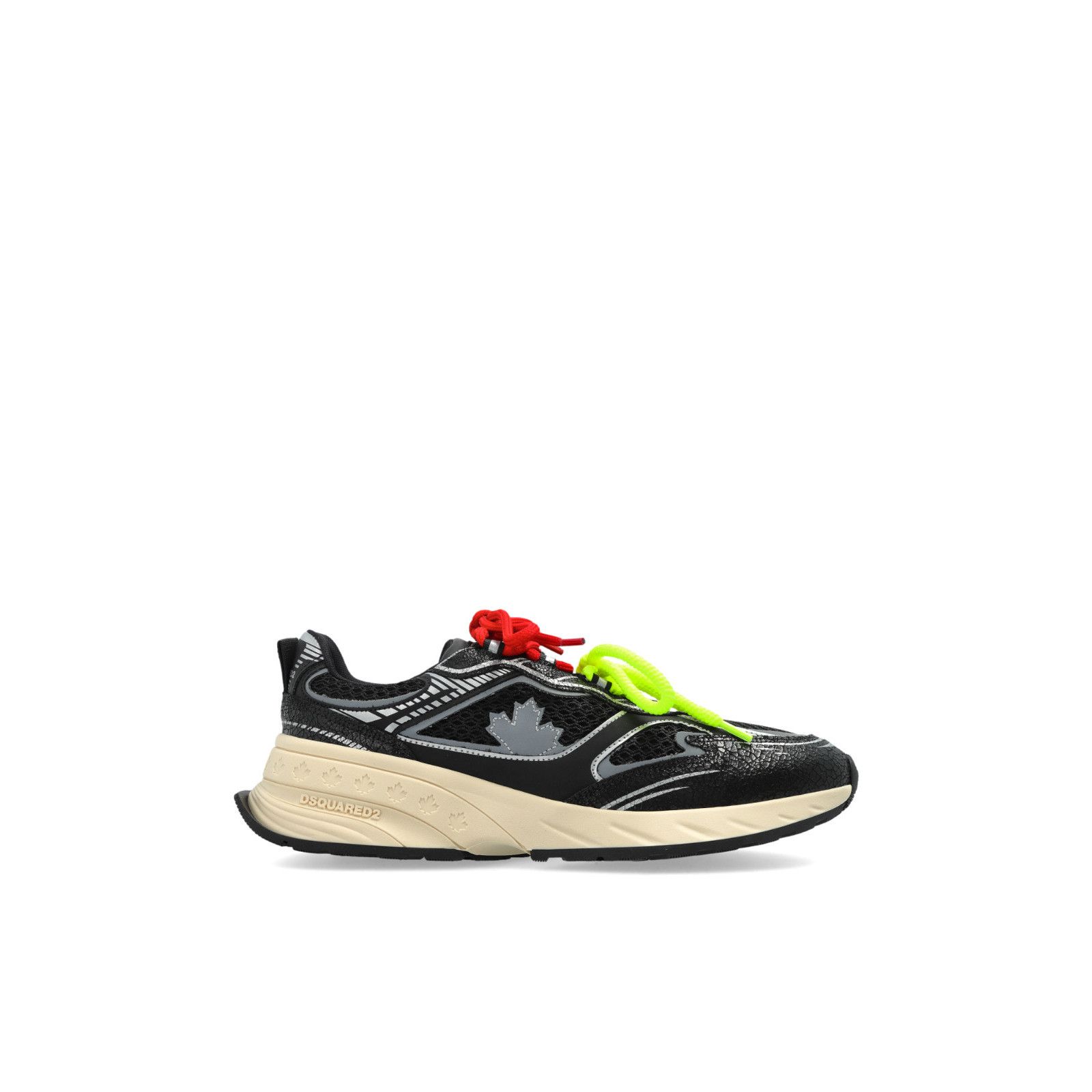 Dsquared2 DSQUARED2 'Sprinter' Black Sports Shoes New & Authentic (Wom Size US 7 / IT 37 - 1 Thumbnail