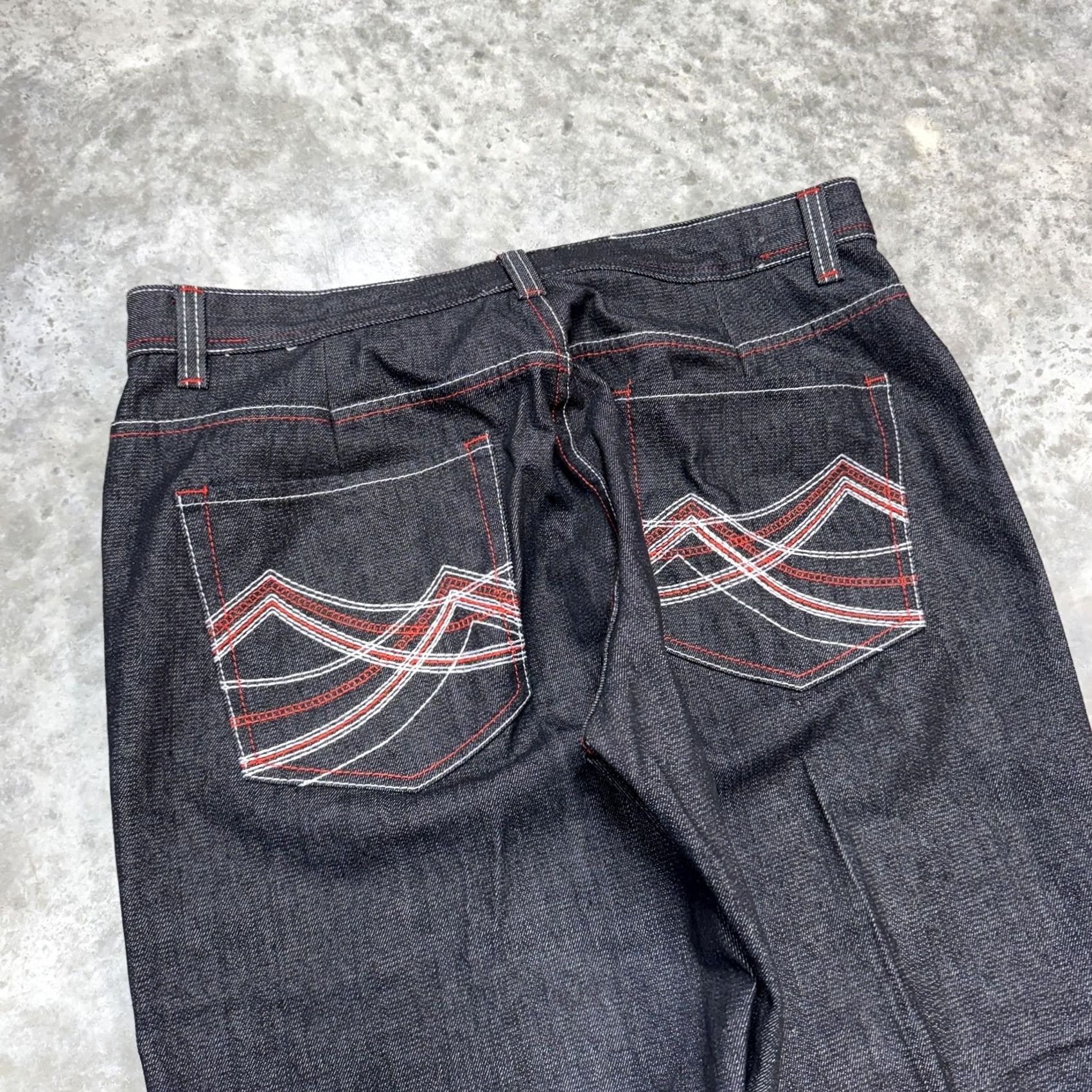 Denime Blue LaqueR Jeans Mens 40x33 Dark Wash Straight Denim Pockets Size US 40 / EU 56 - 2 Thumbnail