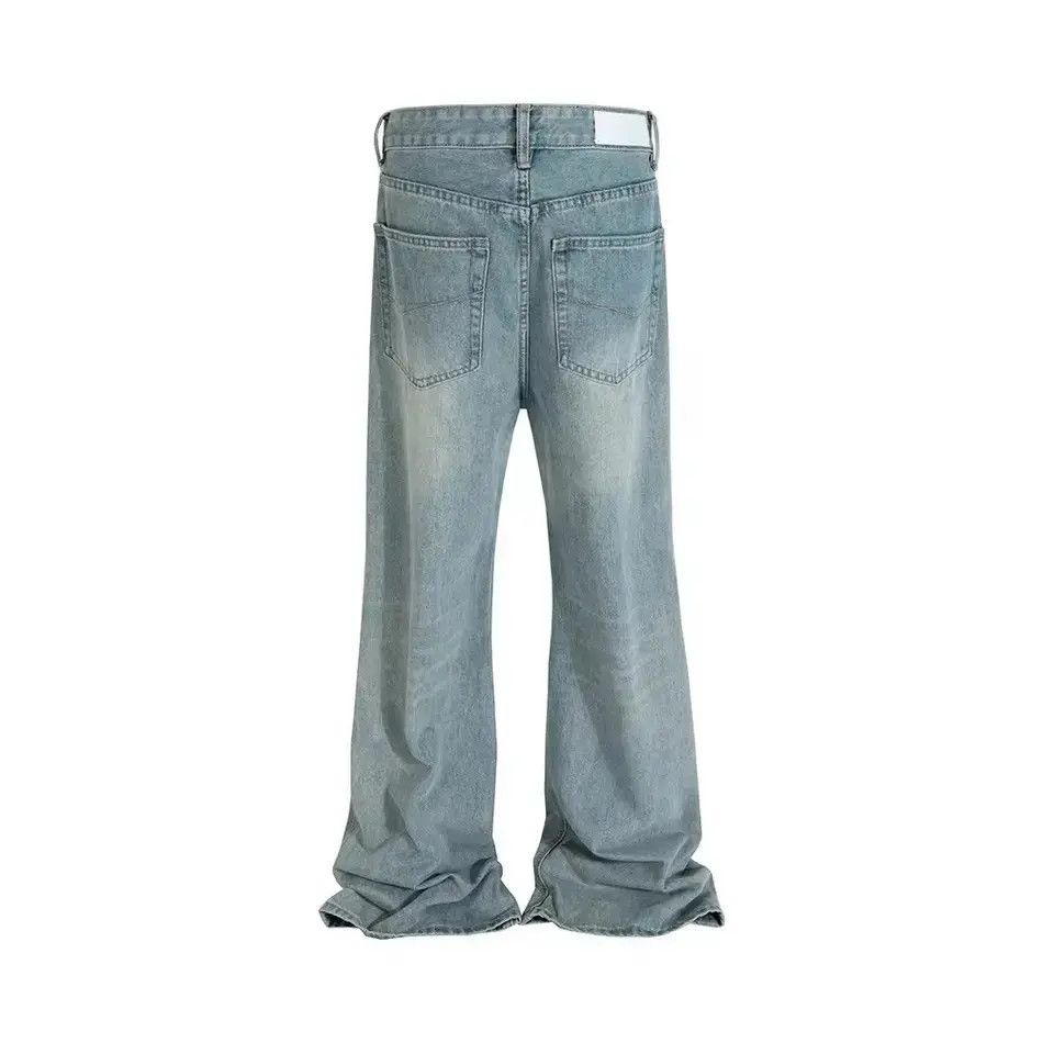 Japanese Brand Streetwear Washed Vintage Baggy Wide Leg Jeans Pants Size US 34 / EU 50 - 5 Thumbnail