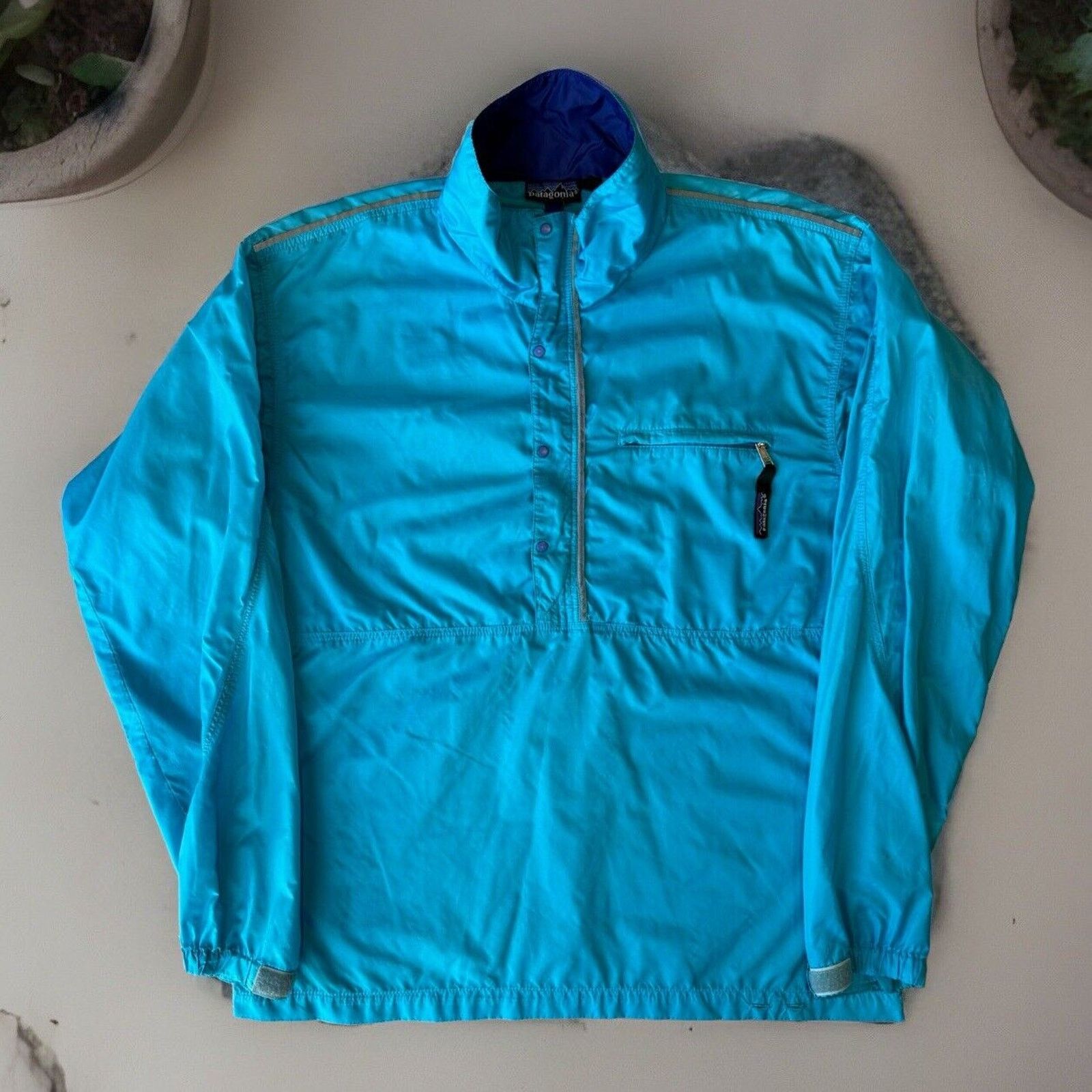 Patagonia × Vintage Vintage Patagonia Jacket S Blue Half Zip 90s Lightweight Size US S / EU 44-46 / 1 - 1 Thumbnail