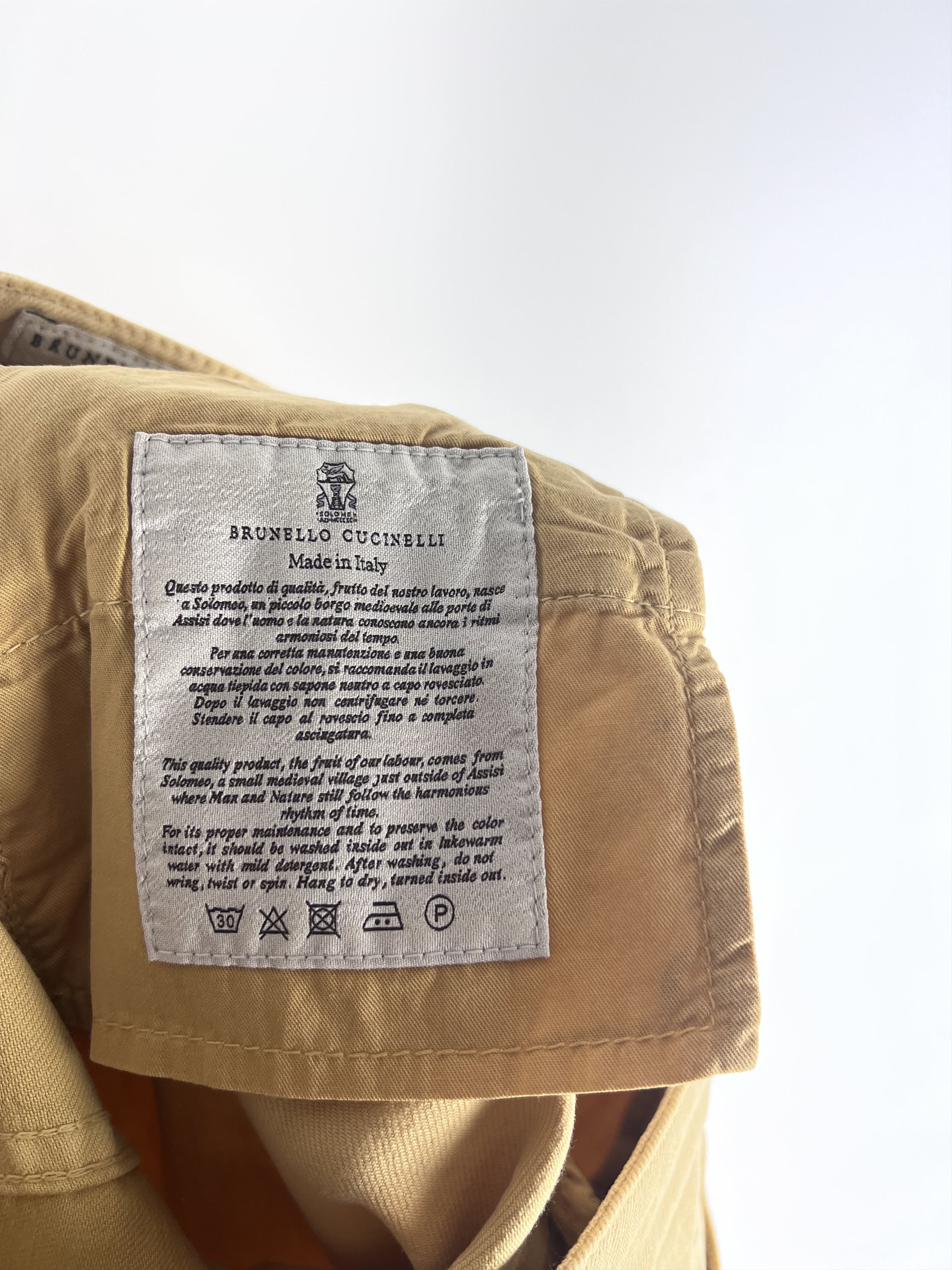 Brunello Cucinelli Brunello Cucinelli Yellow Cropped Jeans Womens Size IT40 Size 27" / US 4 / IT 40 - 5 Thumbnail