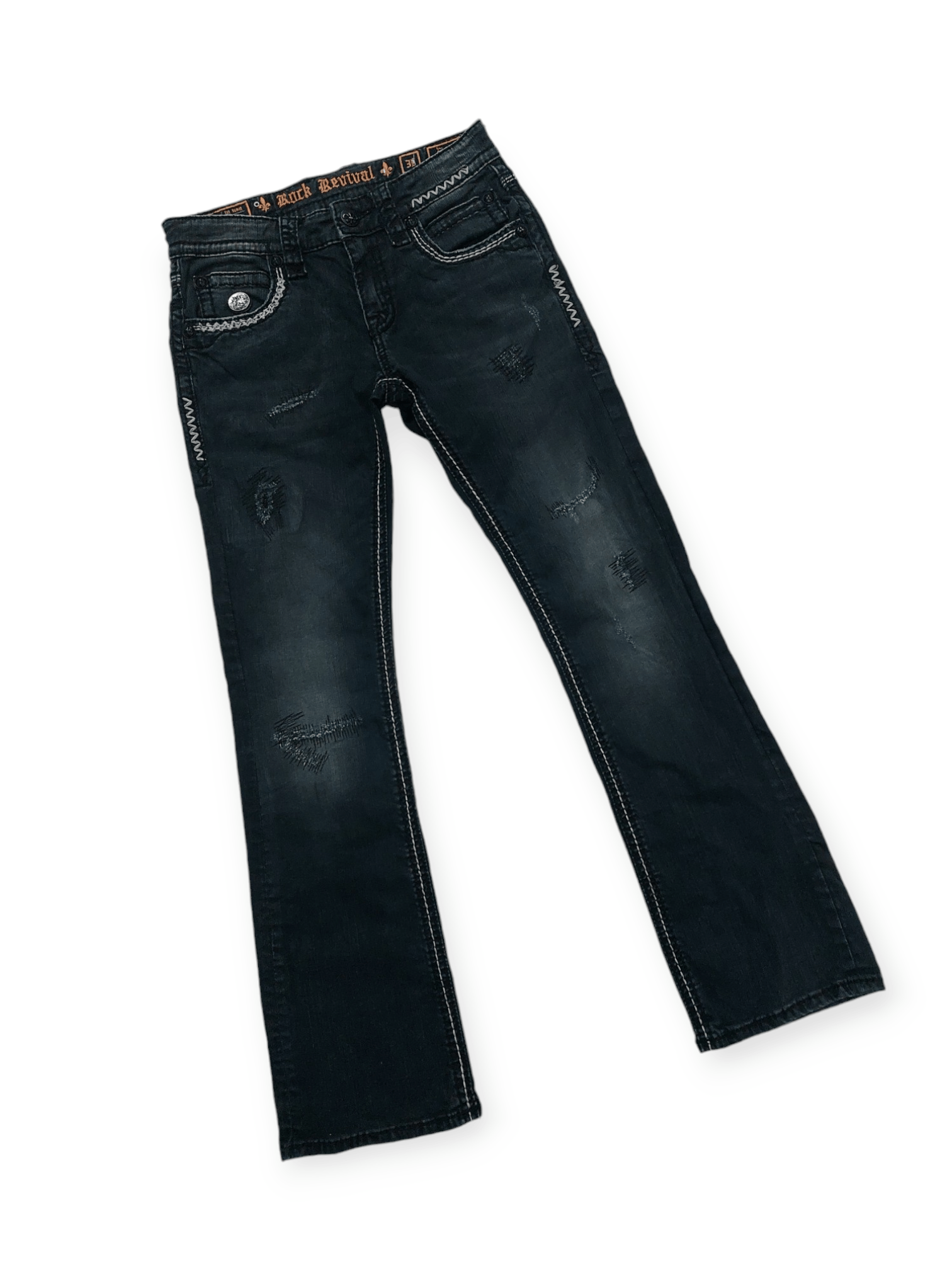 Rock Revival Flare💥 Vintage Punk Rock Revival Jeans Size US 30 / EU 46 - 4 Thumbnail