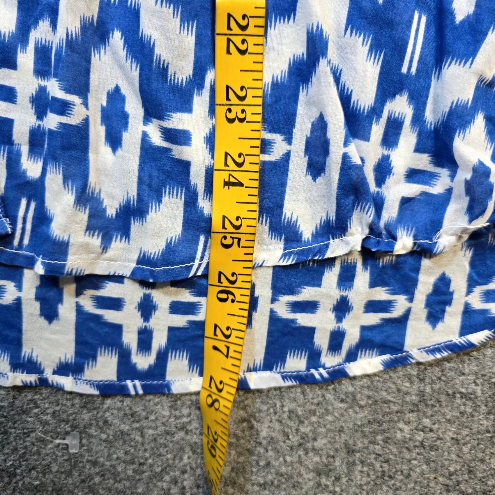 Vintage Chicos Button Up Women Size XL Blue Southwest Argyle Casual Workwear Size XL / US 12-14 / IT 48-50 - 6 Thumbnail