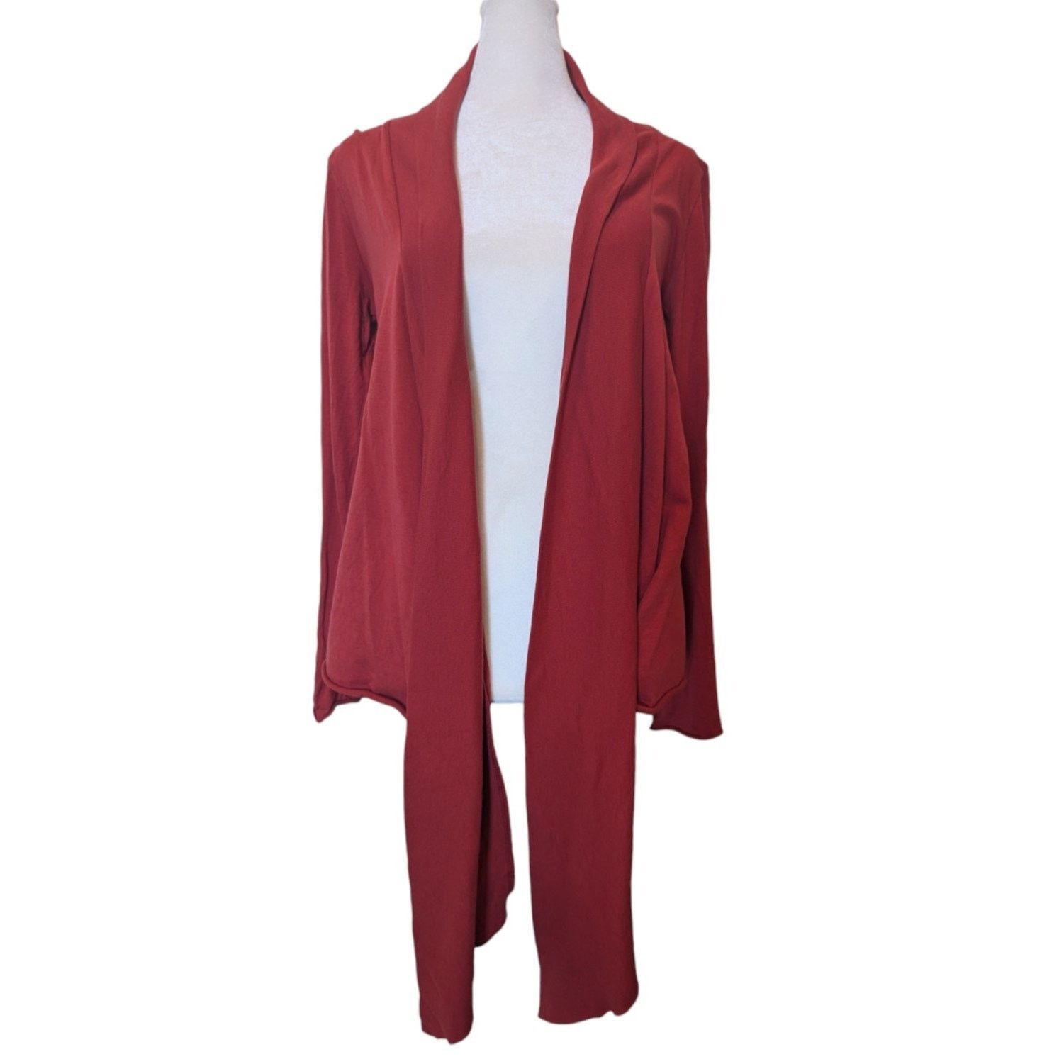 Anthropologie Anthropologie benandlucia Red Open Front Cardigan Small Size S / US 4 / IT 40 - 2 Thumbnail
