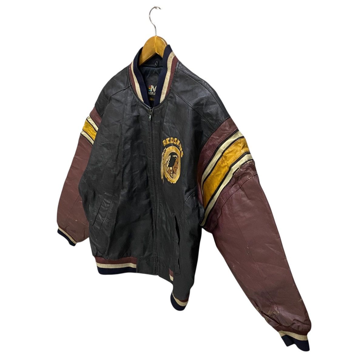 NFL Vintage NFL Red Skins leather jacket Size US M / EU 48-50 / 2 - 2 Thumbnail