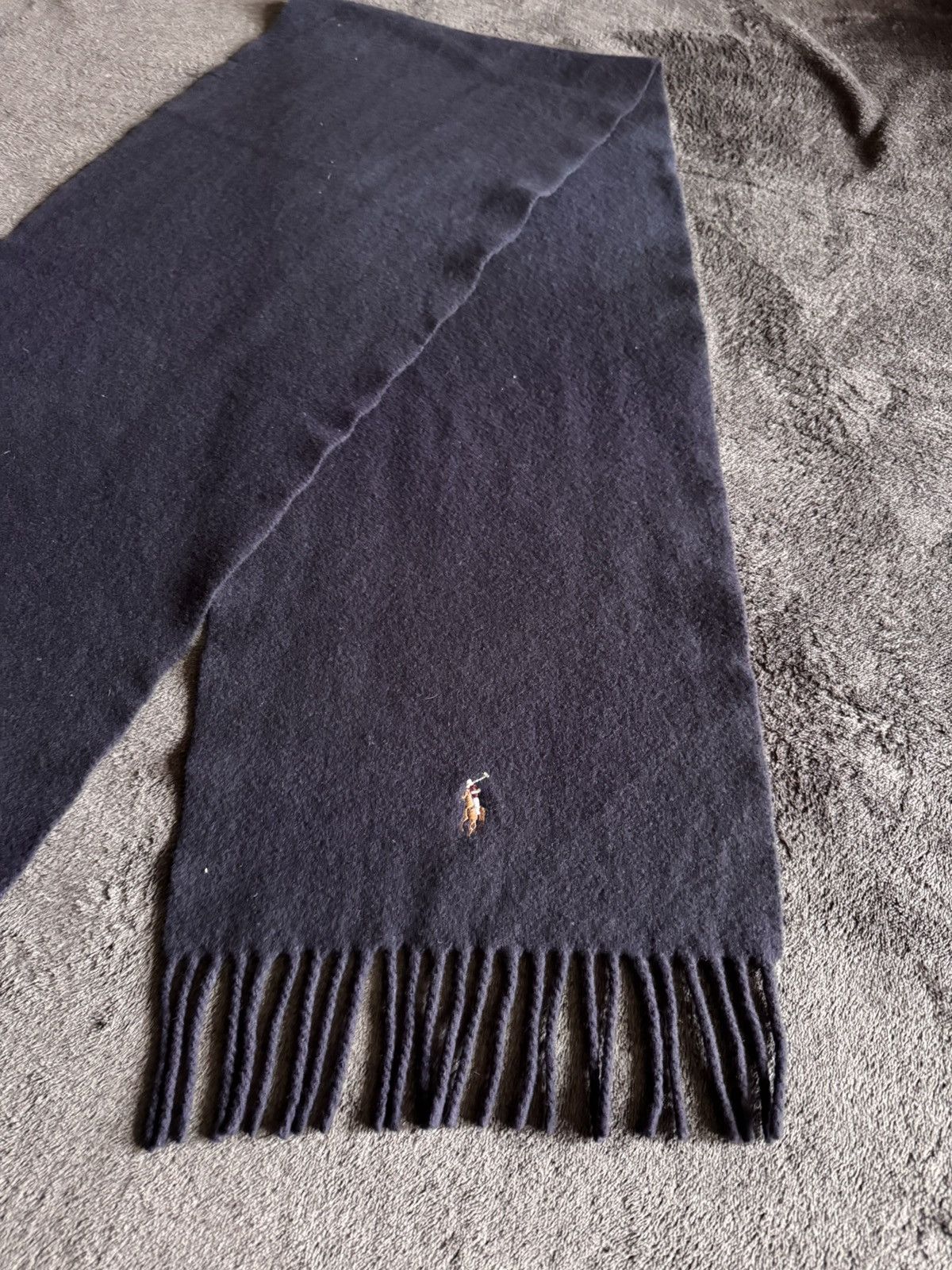 Polo Ralph Lauren × Vintage Polo Ralph Lauren cashmere scarf logo vintage Size ONE SIZE - 3 Thumbnail
