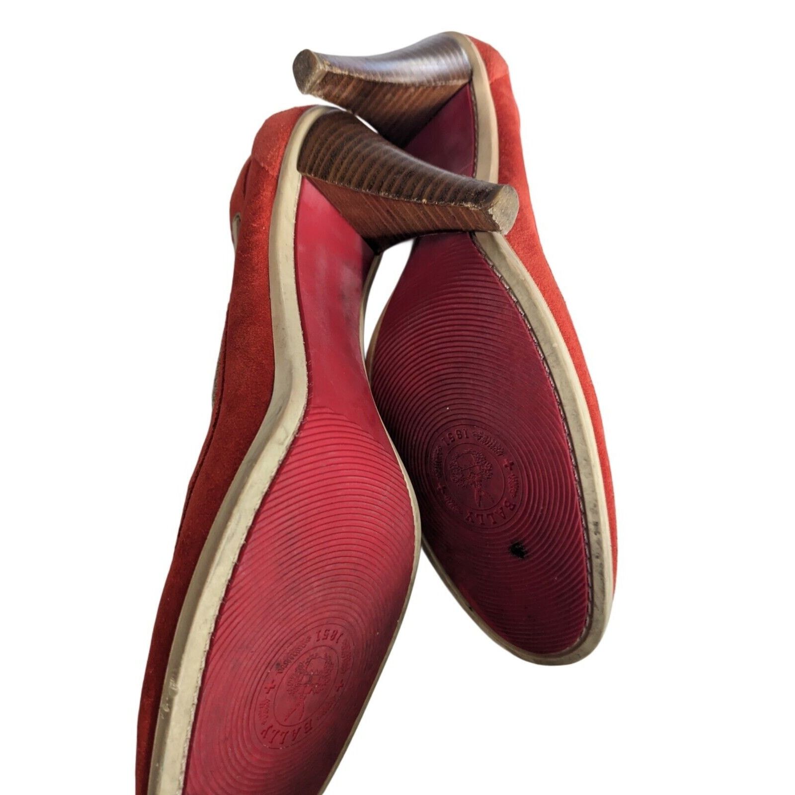 Bally Bally High Heels Balmoral Suede Rawhide Trim. Made in Italy Size US 10 / IT 40 - 7 Thumbnail