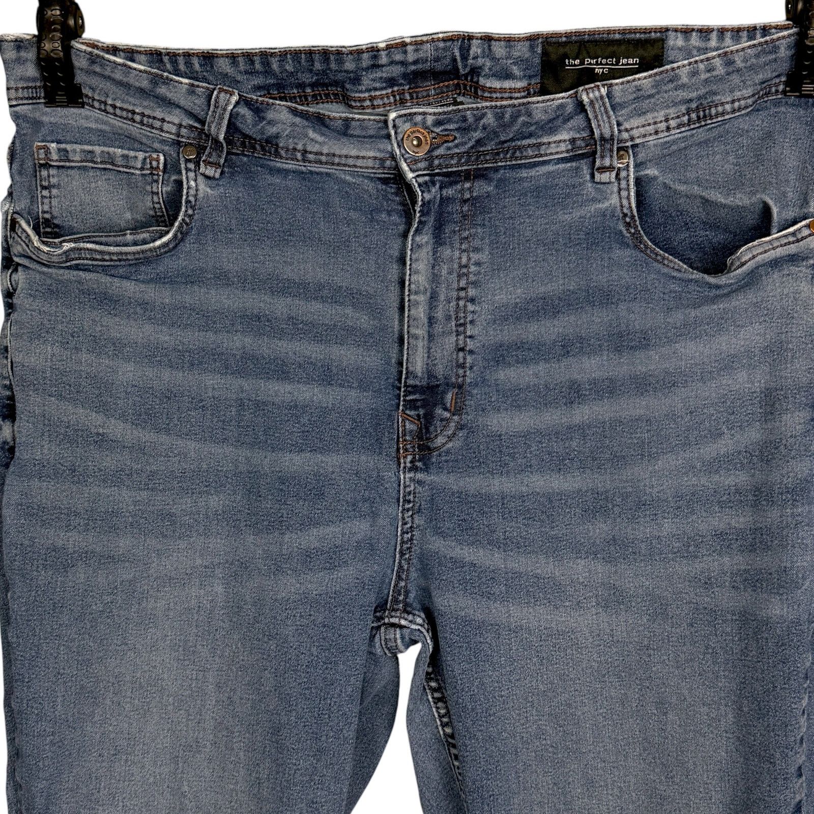 Other The Perfect Jean NYC Men's 42x32 Athletic Fit Blue Jeans Size US 42 / EU 58 - 3 Thumbnail