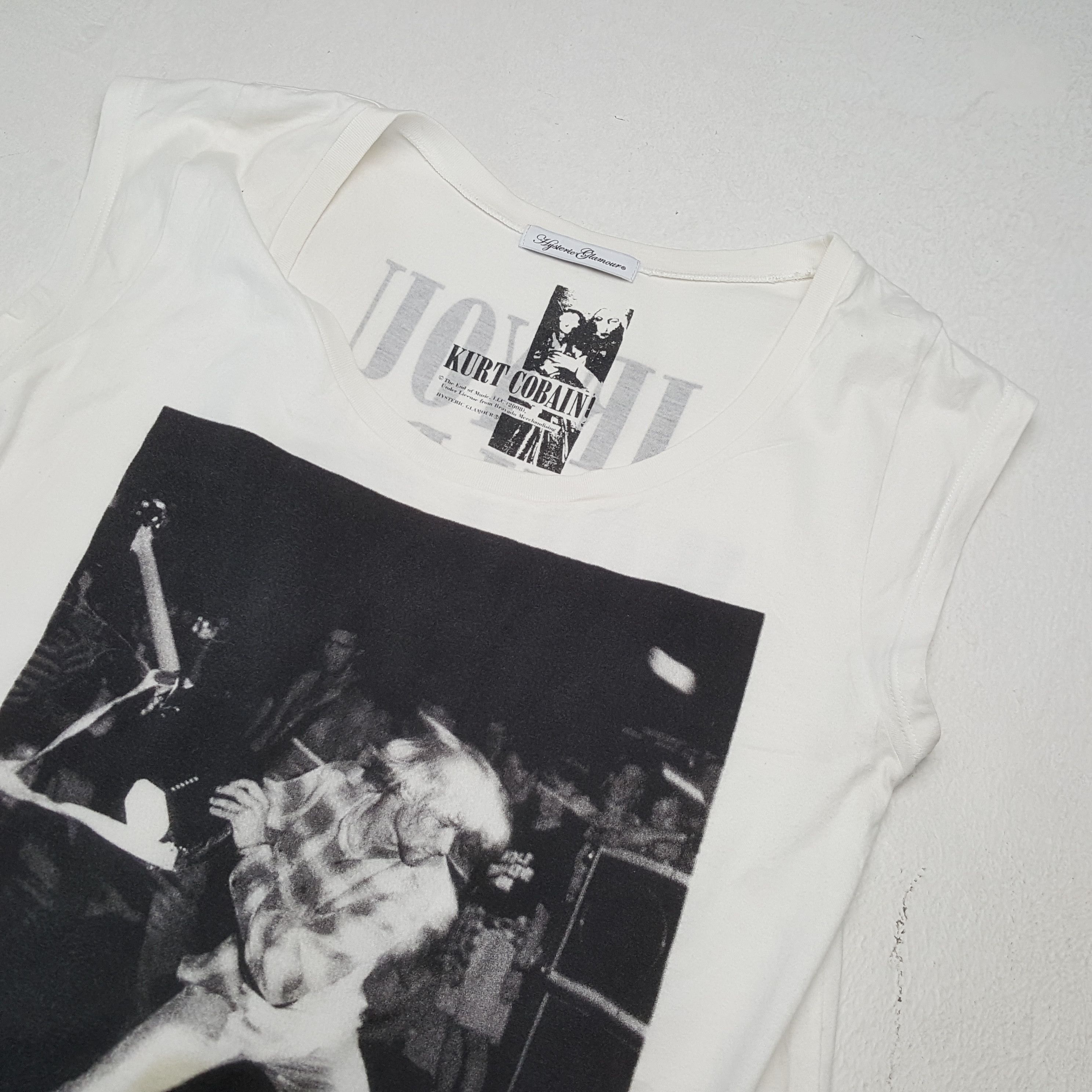 Hysteric Glamour × Vintage Vintage HYSTERIC GLAMOUR x KURT COBAIN Japan Brand T-Shirt Size US S / EU 44-46 / 1 - 7 Thumbnail