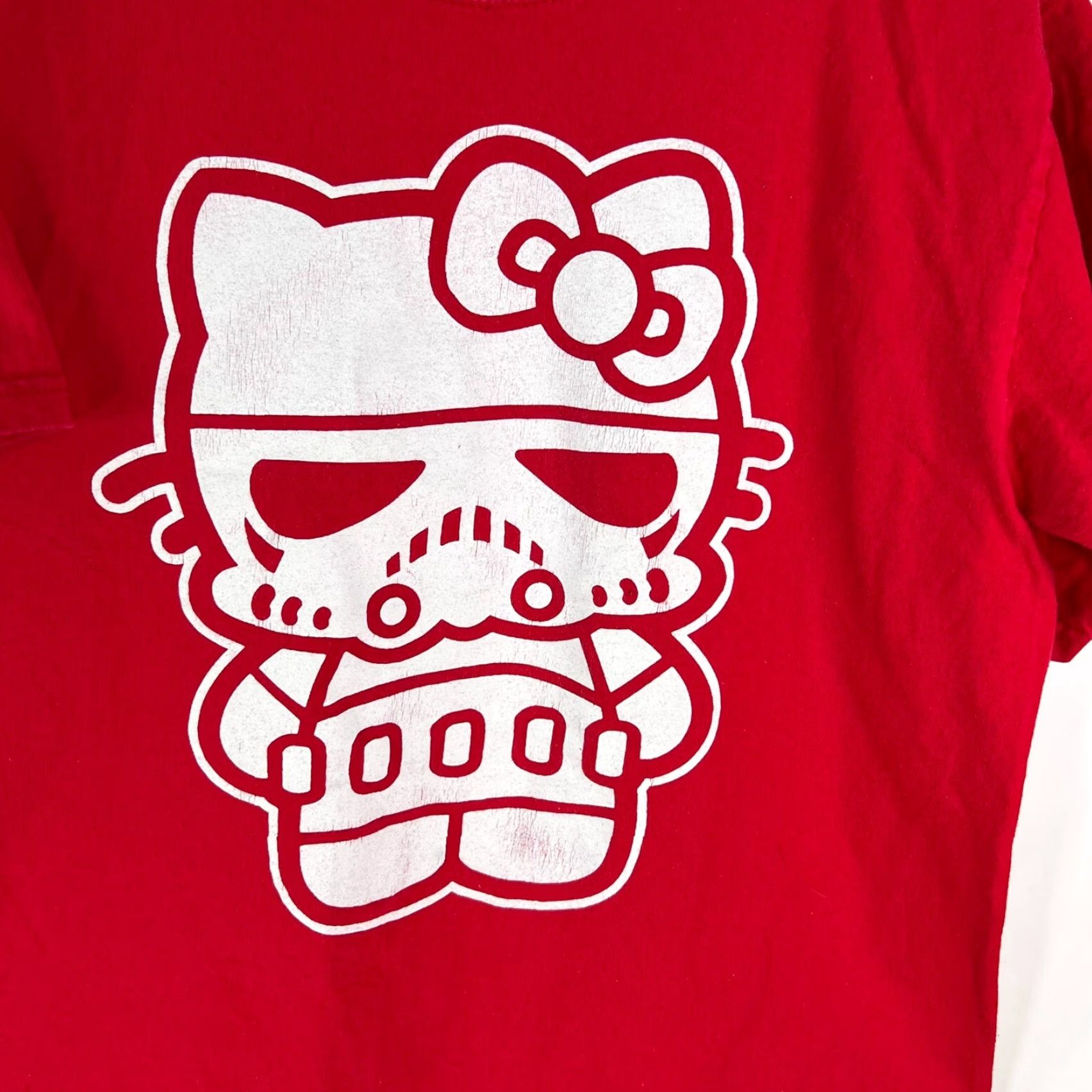 Vintage Hello Storm Kitty Womens Short Sleeve T Shirt M White Logo Breathable 90s Cartoon Style Womens Size M / US 6-8 / IT 42-44 - 2 Thumbnail