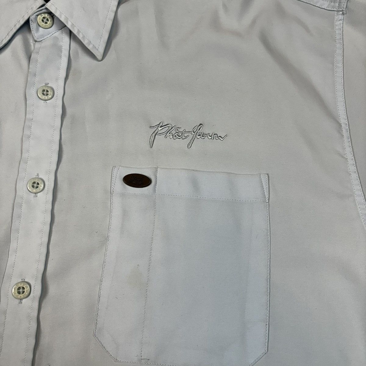 Vintage VTG Phat Farm Shirt SS Big Logo Wrap Around Graphics Sz 2XL Size US XXL / EU 58 / 5 - 4 Thumbnail