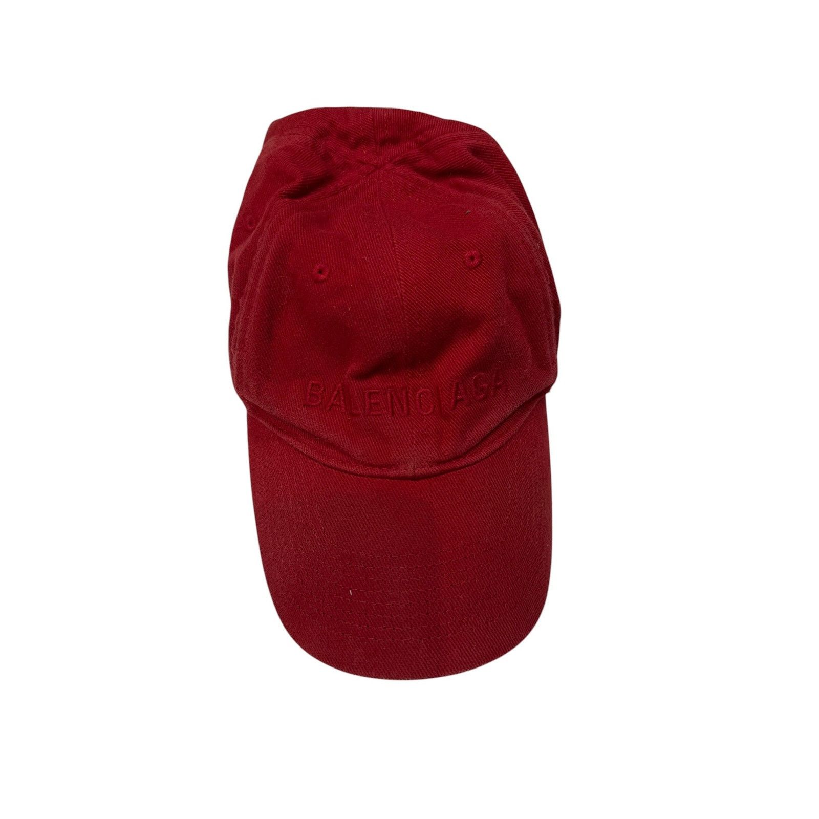 Balenciaga Distressed Dad Red Cap