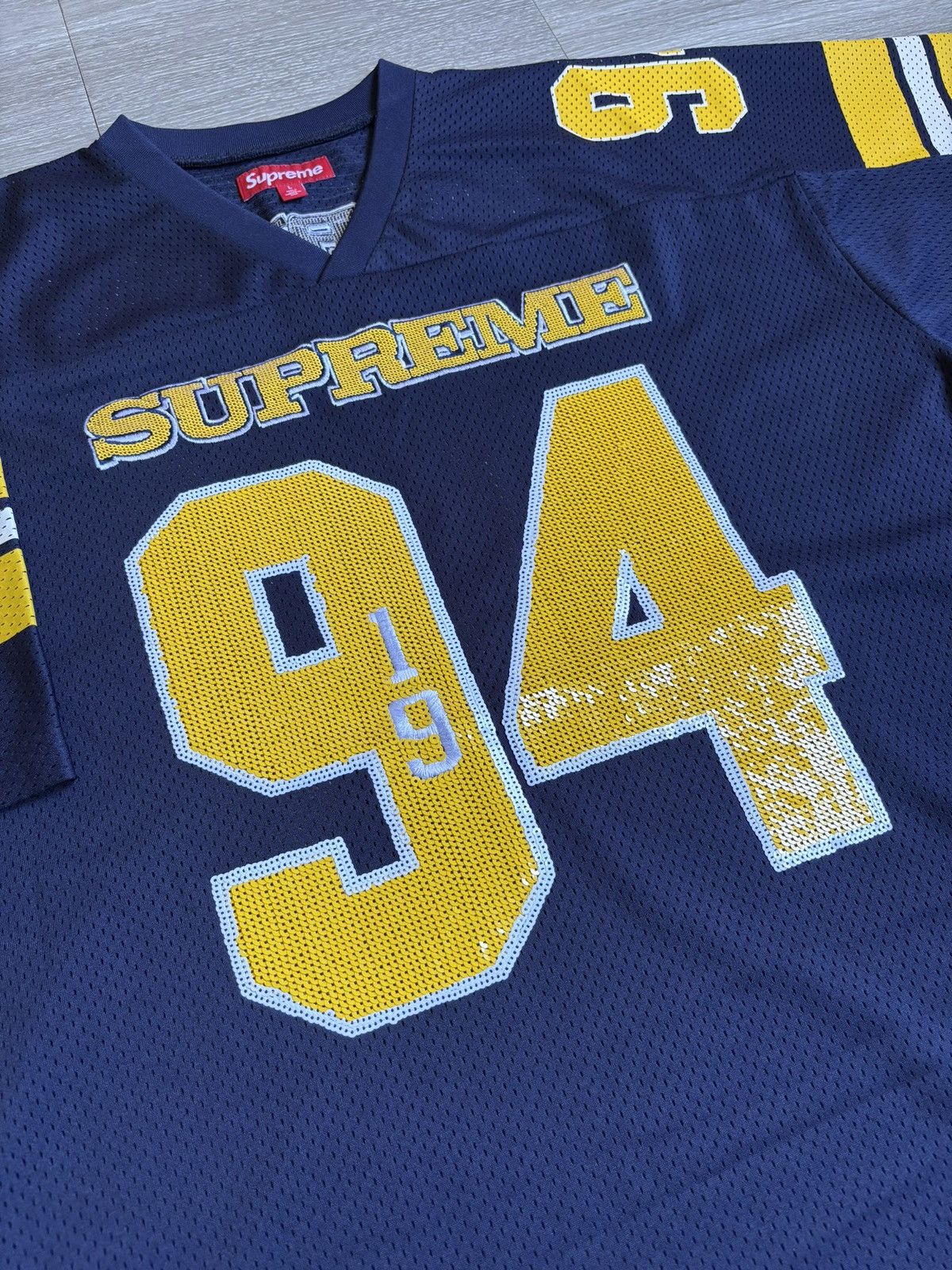 Supreme Supreme Sequin Football Jerset FW25 Size US L / EU 52-54 / 3 - 6 Thumbnail