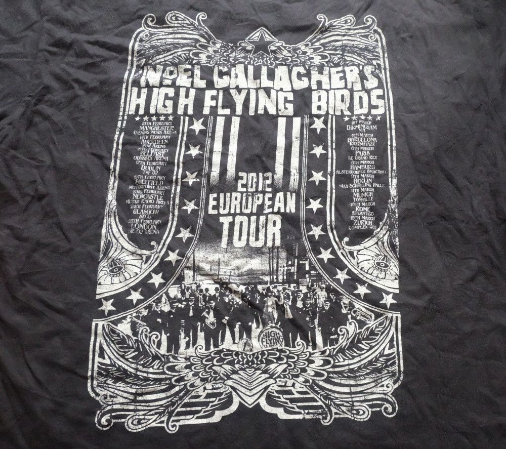 Band Tees Noel Gallagher’s High Flying Birds 2012 Europe Tour T-Shirt Size US M / EU 48-50 / 2 - 5 Thumbnail