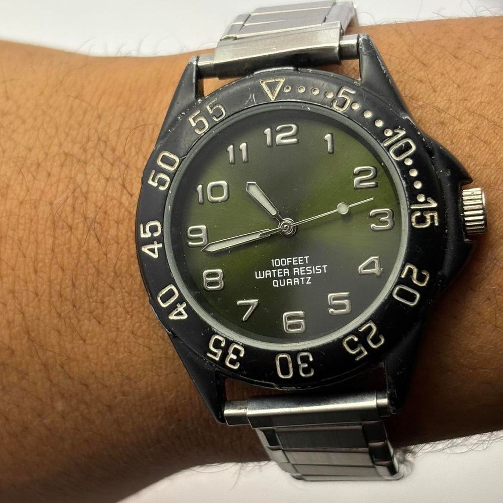 Other Green & Silver Men's Watch Size ONE SIZE - 1 Thumbnail
