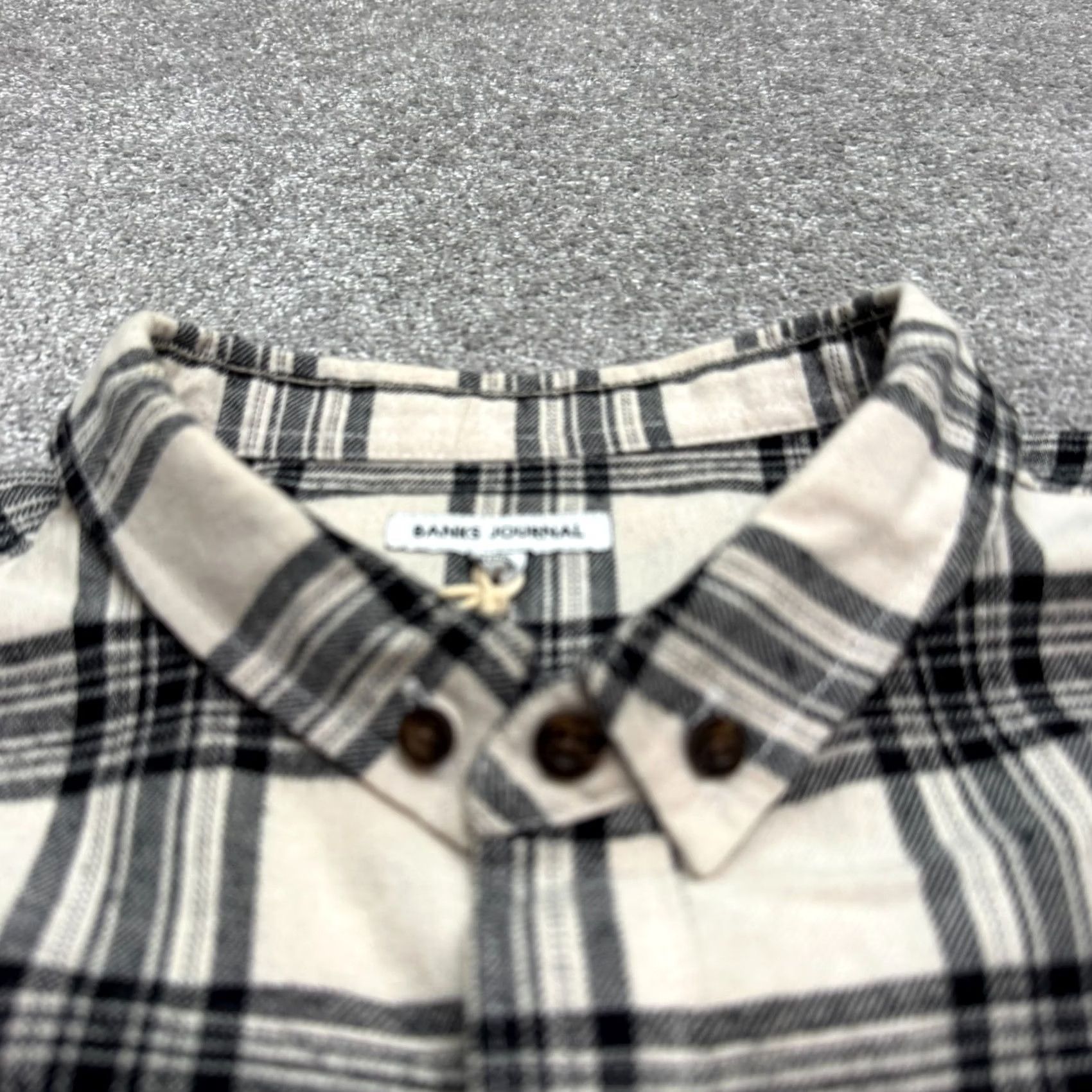 Banks Journal Banks Journal Flannel Button-Up Shirt Mens XXL Black White Plaid Cotton Casual Size US XXL / EU 58 / 5 - 3 Thumbnail