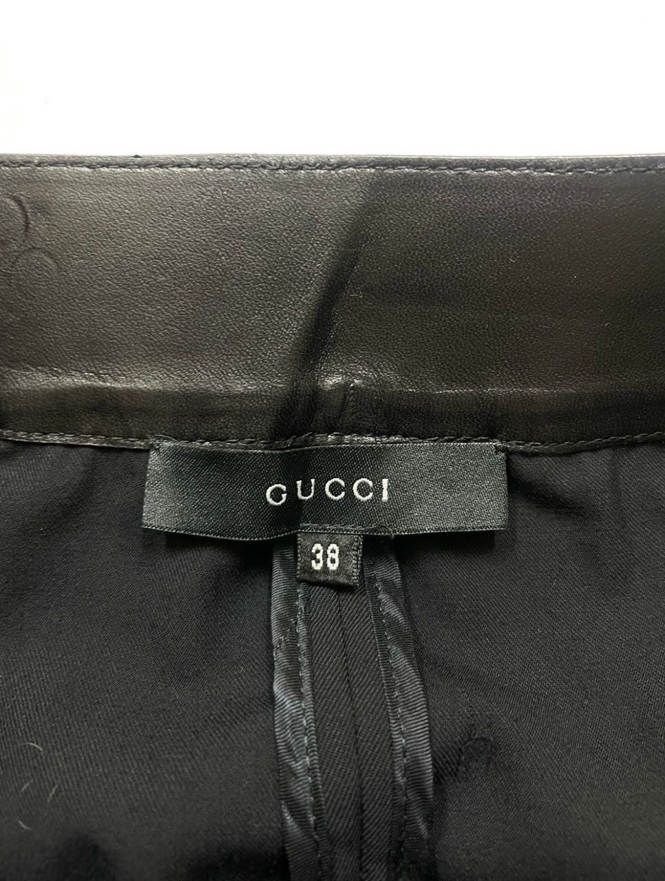 Gucci VINTAGE GUCCI BLACK POCKET SKIRT Size 28" / US 6 / IT 42 - 12 Thumbnail