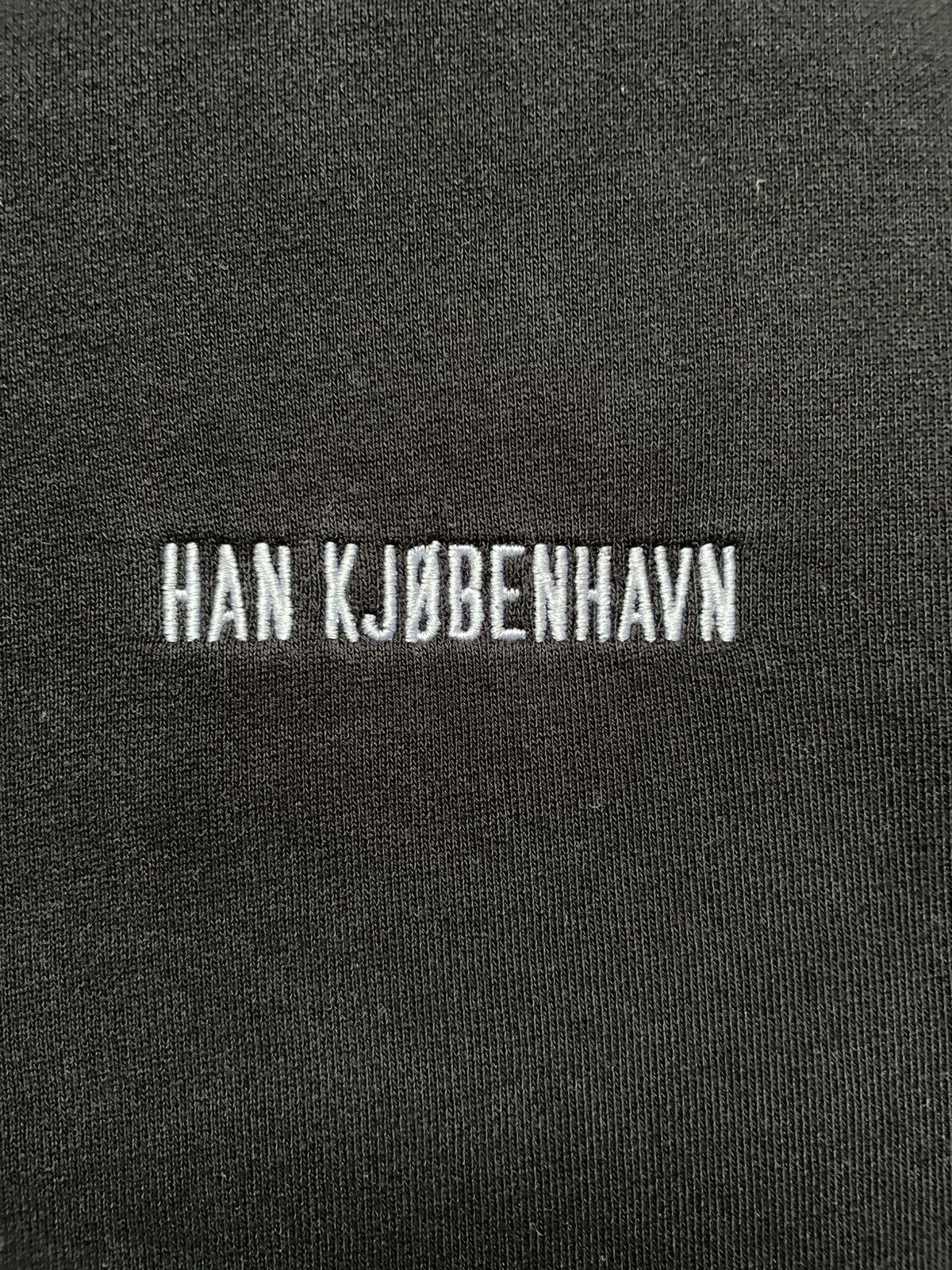 Designer × Han Kjobenhavn Hype Han Kjobenhavn Denmark Logo Zip Hoodie Black L Cotton Size US L / EU 52-54 / 3 - 3 Thumbnail