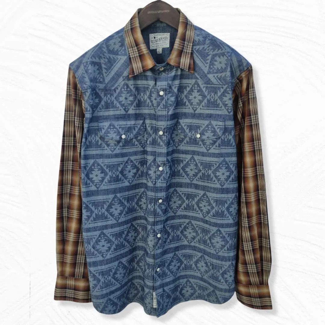 Lucky Brand Lucky Brand Navajo custom shirt - Fashionella Size US L / EU 52-54 / 3 - 2 Thumbnail