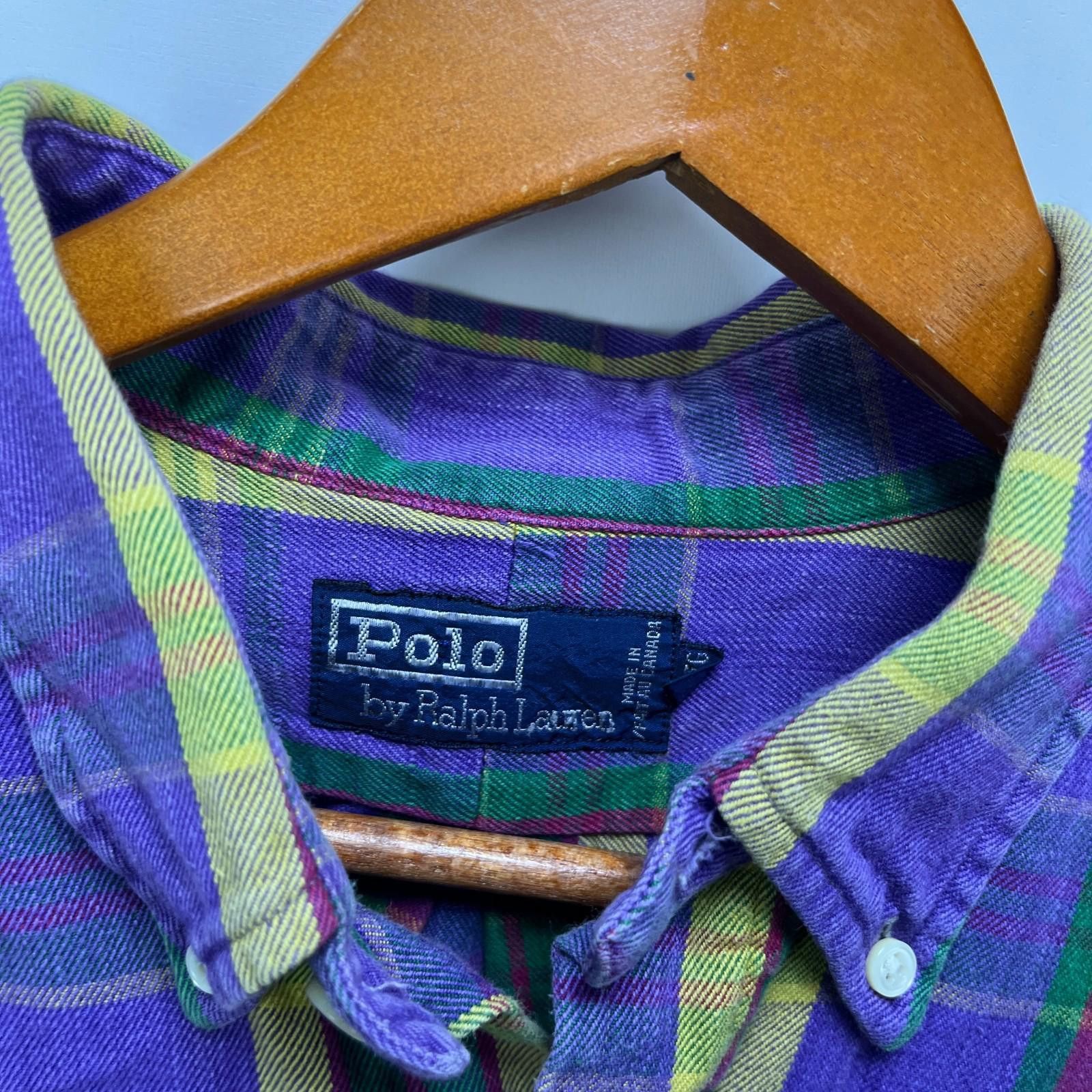 Polo Ralph Lauren Vintage 90s Polo Ralph Lauren Pony Plaid Button-Up Shirt XL Size US XL / EU 56 / 4 - 4 Thumbnail