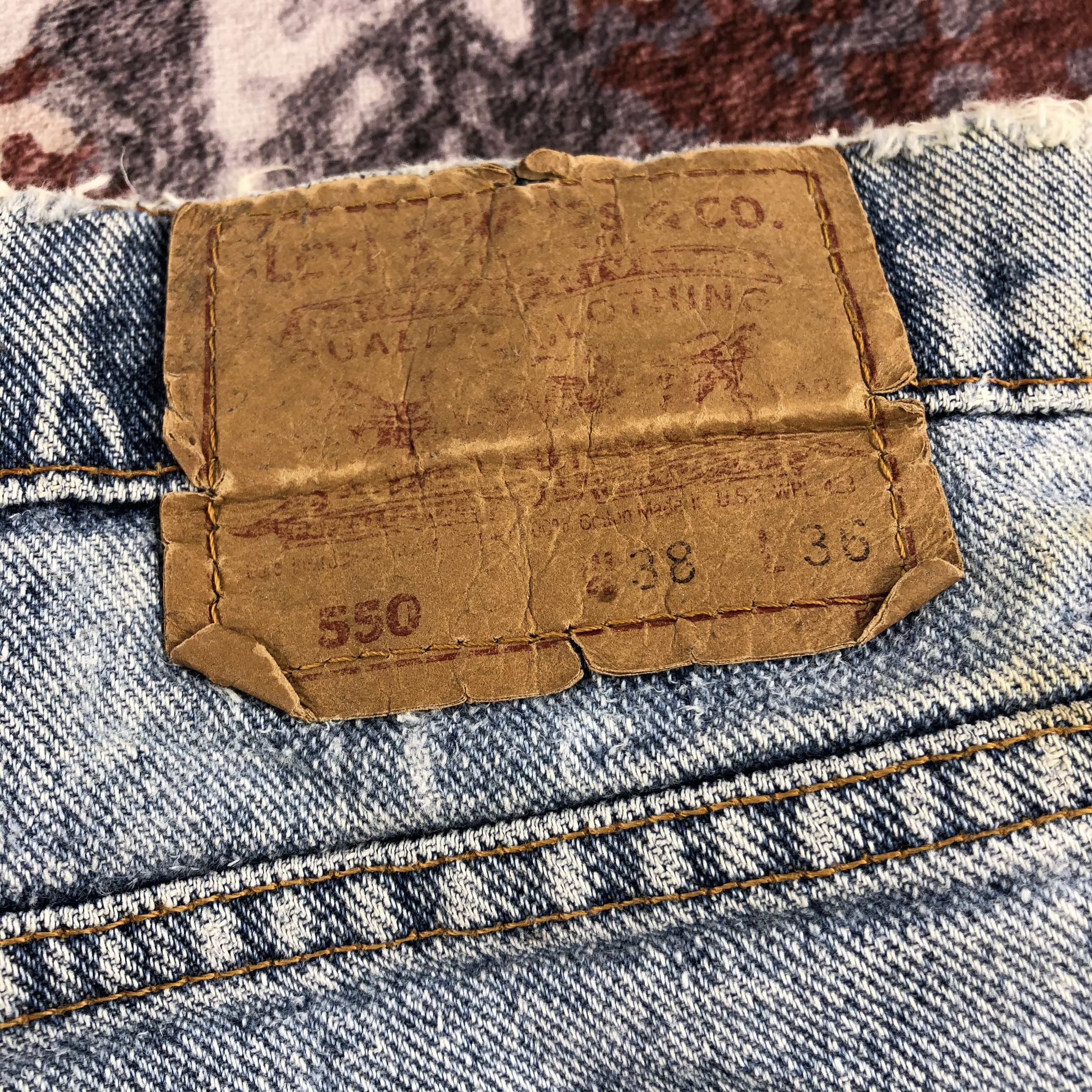 Levi's × Vintage Vintage 90s Light Wash Levis 550 Jeans-JM2427 Size US 37 - 7 Thumbnail