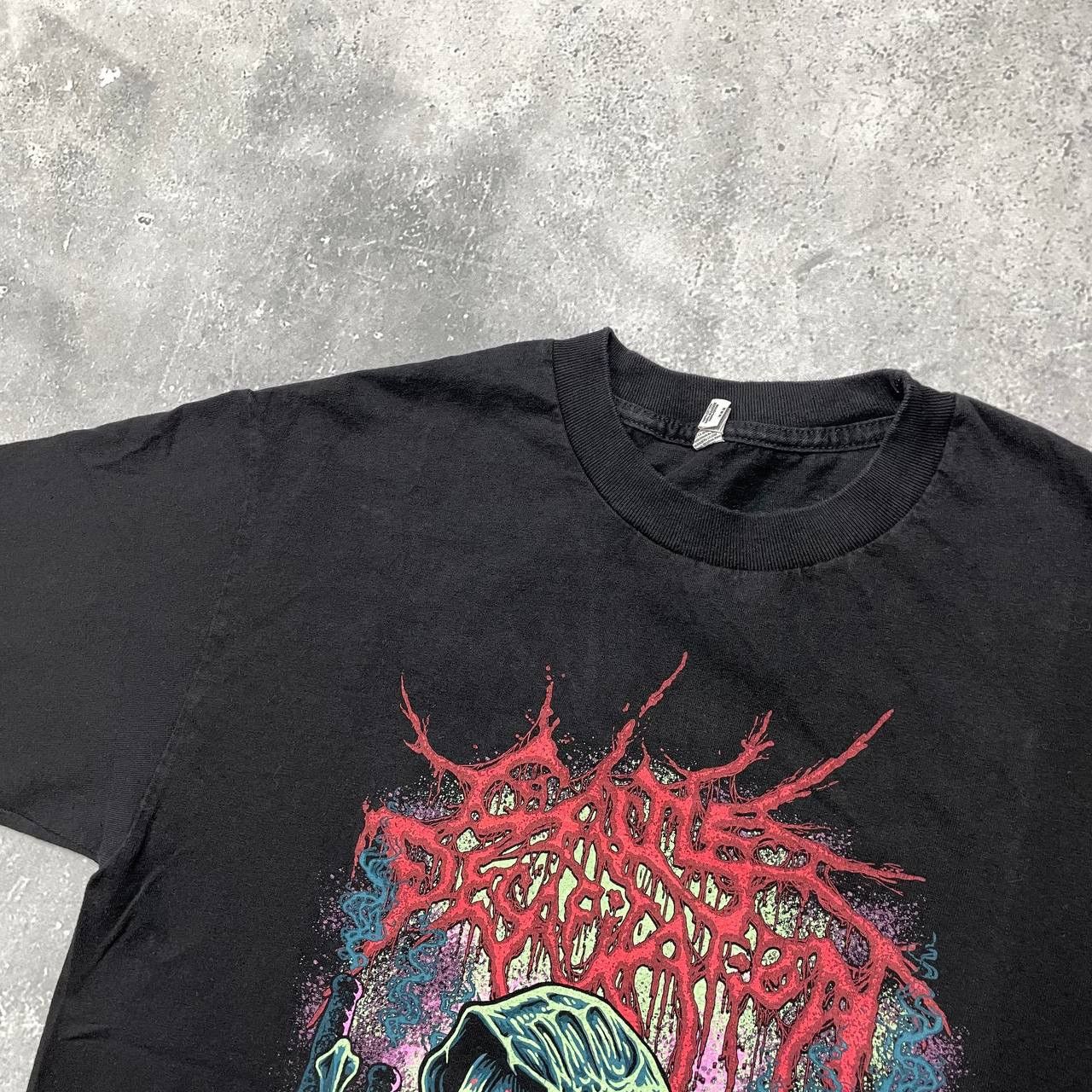 Band Tees Plagueborne Death Metal Band T Shirt Black Size S/M Size US S / EU 44-46 / 1 - 6 Thumbnail