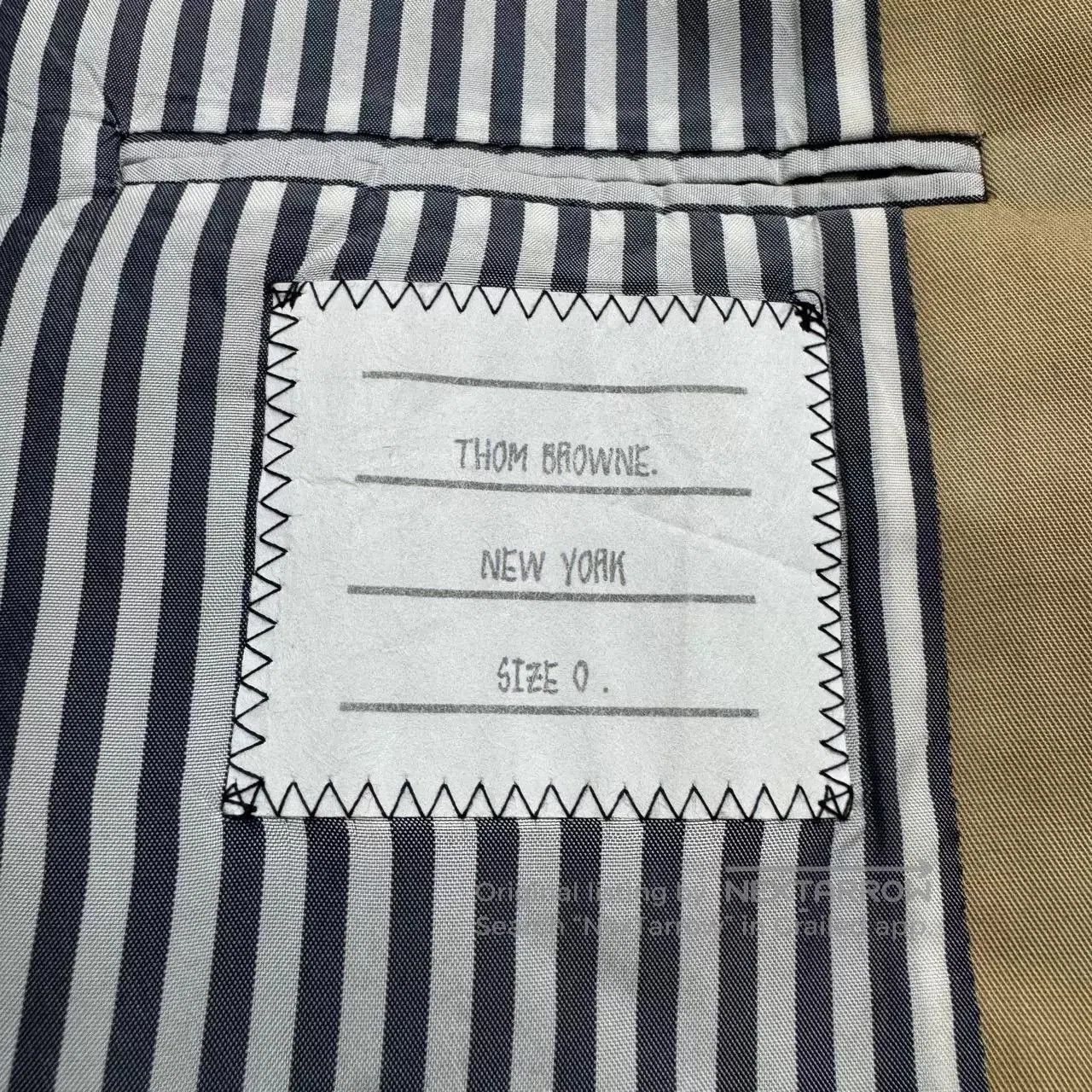 Thom Browne Thom Browne Beige Coat. Size US XS / EU 42 / 0 - 2 Thumbnail