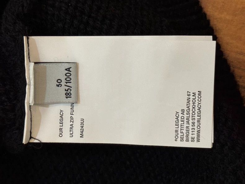 Our Legacy Our Legacy24fw Black Two-way Zipper Sweater ULTRA ZIP FUNNE Size US L / EU 52-54 / 3 - 5 Thumbnail
