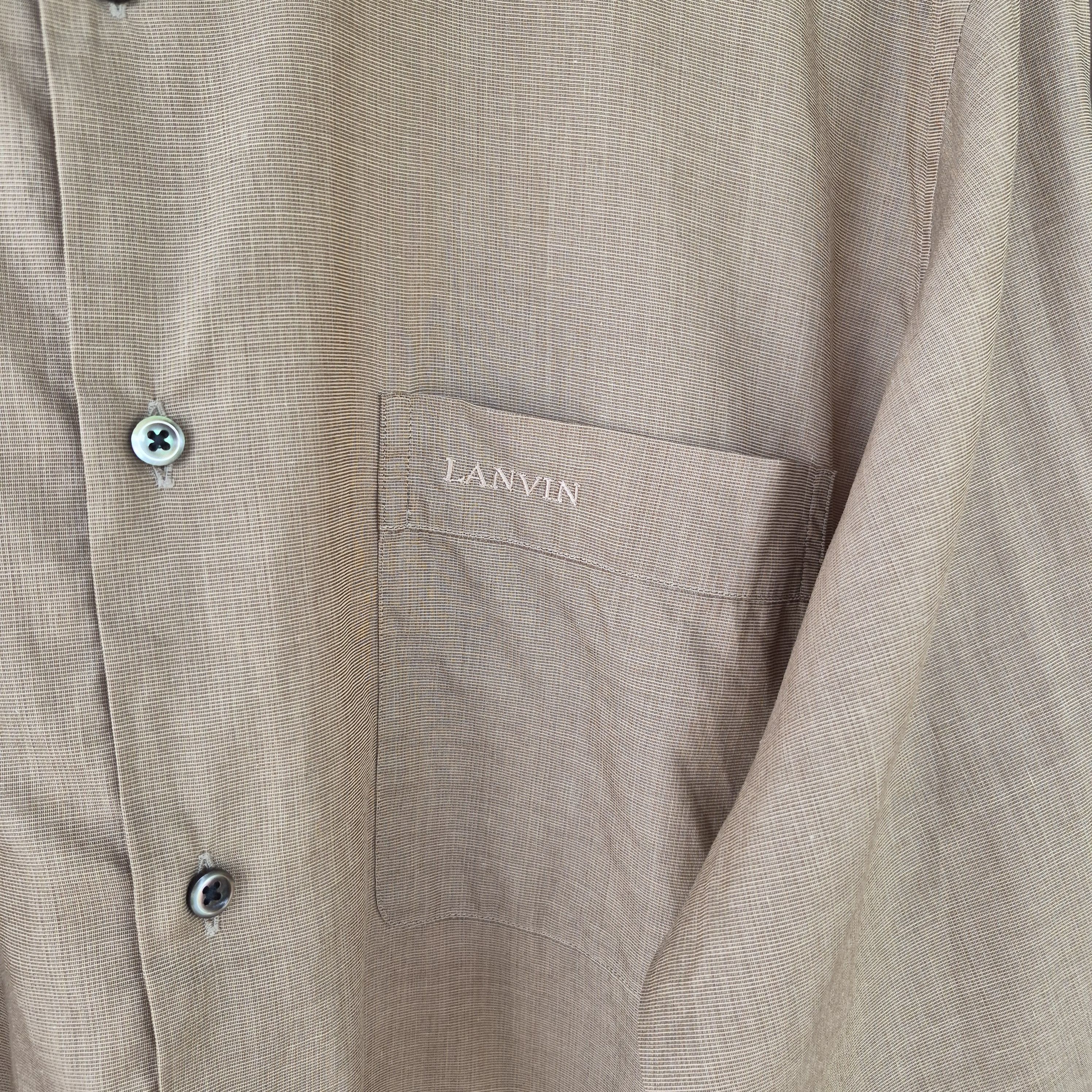 Lanvin Vintage LANVIN CLASSIQUE Men's Long Sleeve Shirt Size US L / EU 52-54 / 3 - 3 Thumbnail