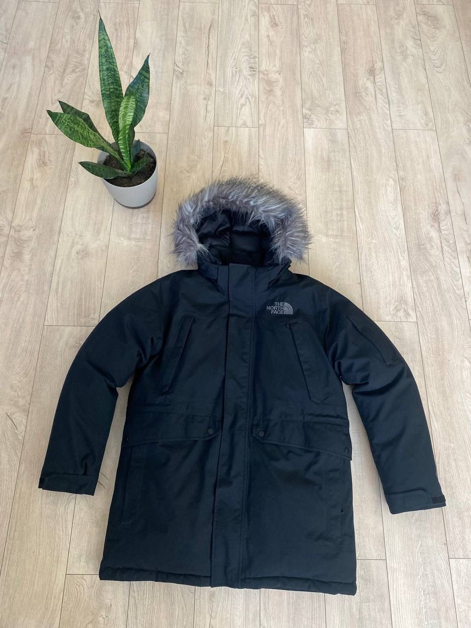 image of Goretex x Outdoor Life The North Face Mcmurdo Parka Blue Gore Tex in Black, Men's (Size Medium)