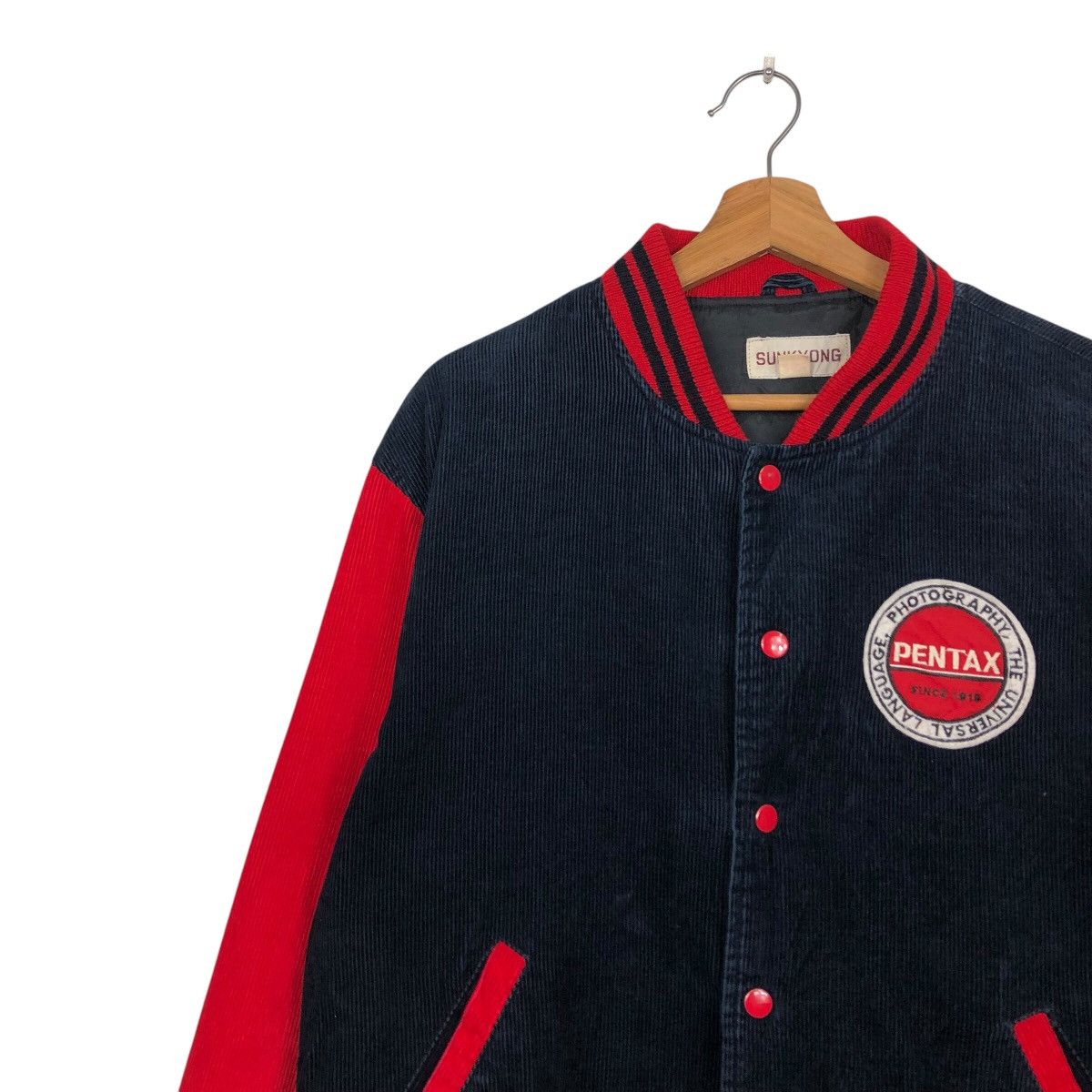 Japanese Brand 📌Vintage Bomber Jacket Pentax Big Logo Hysteric Glamour Size US L / EU 52-54 / 3 - 8 Thumbnail