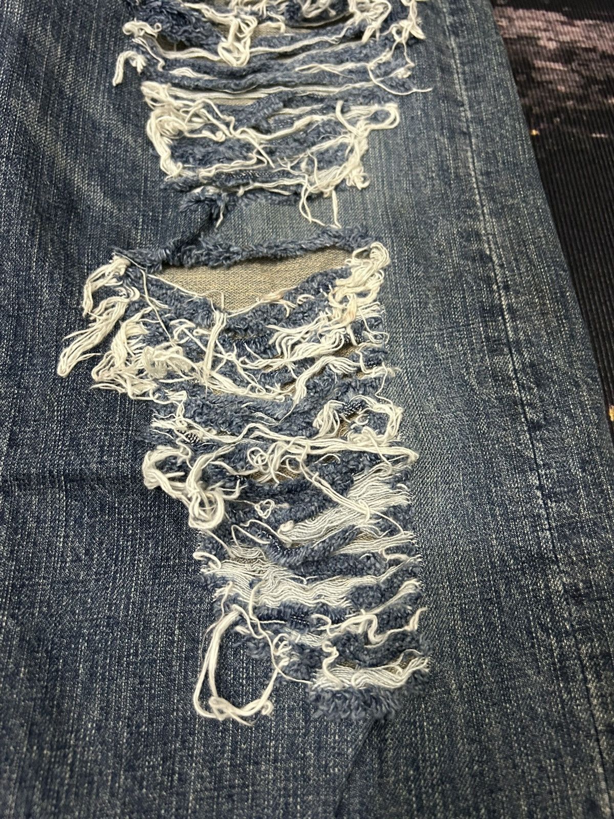 Bounty Hunter Bounty Hunter Japan Madness Ripped Jeans Size US 35 - 6 Thumbnail