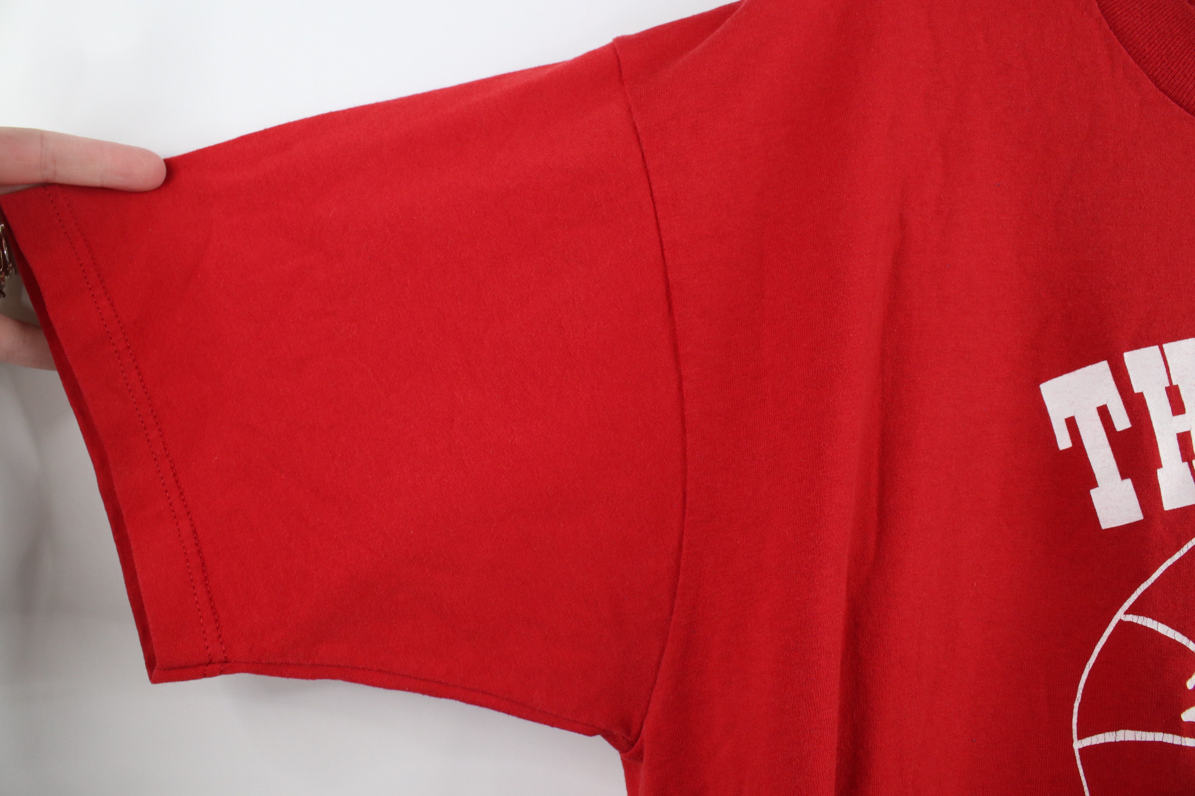 Vintage Vintage 90s Spell The War Party Short Sleeve T-Shirt Red USA Size US XL / EU 56 / 4 - 7 Thumbnail