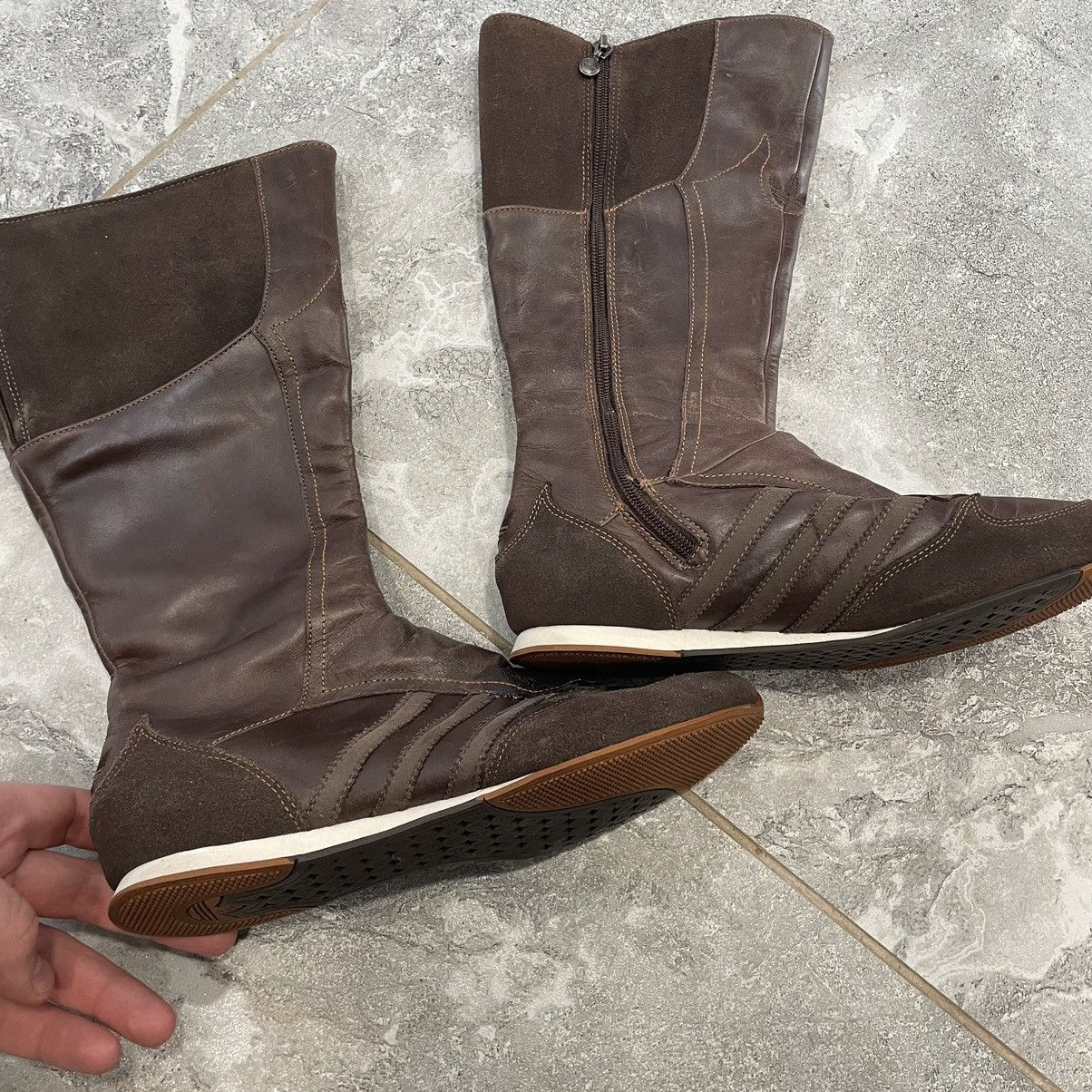 Adidas × Vintage Vintage Adidas Midiru High Boxing Racing Boots Leather suede Size US 7 / IT 37 - 2 Thumbnail