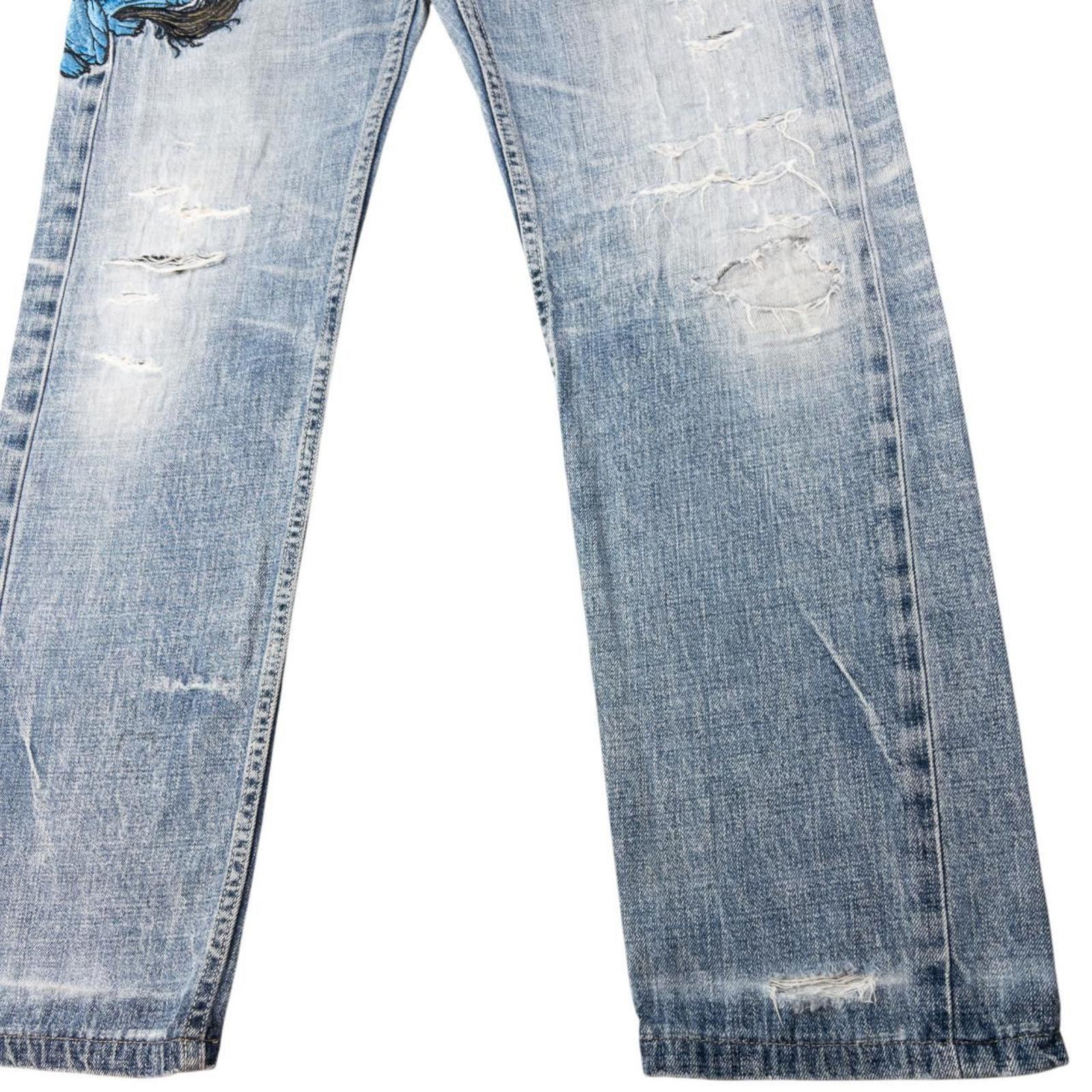 Other Vintage Big Train Patchwork Japanese Denim Jeans Size W34 Size US 34 / EU 50 - 8 Thumbnail