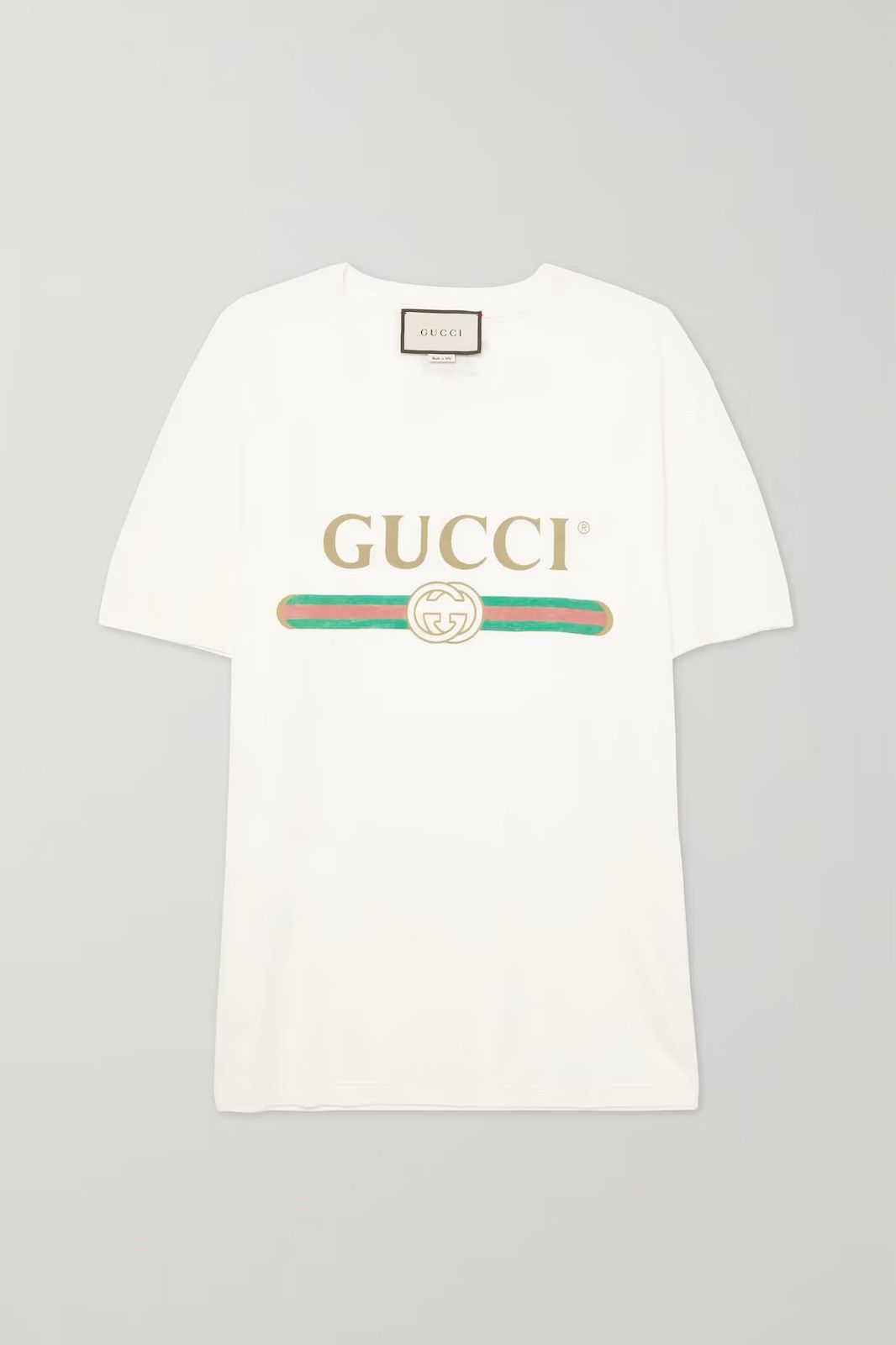 Gucci White Oversized Logo T Shirt Grailed